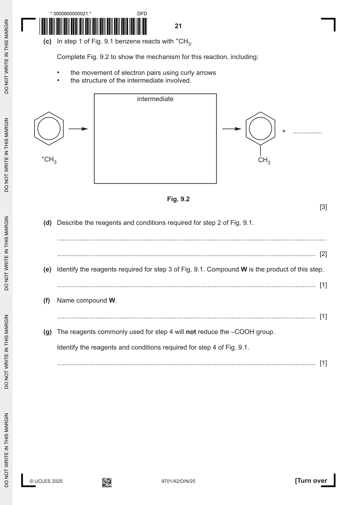 Cambridge A Level Chemistry 9701 2025 Oct/Nov Paper 4 · Variant 2 question paper, page 21 of 24