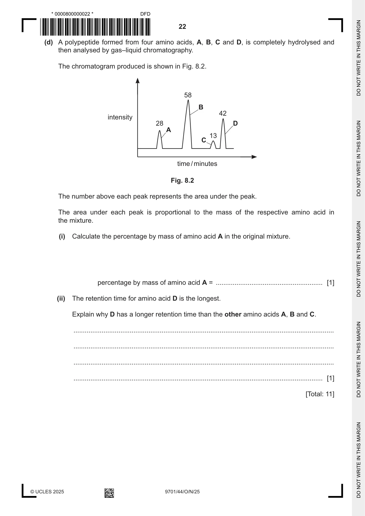 Cambridge A Level Chemistry 9701 2025 Oct/Nov Paper 4 · Variant 4 question paper, page 22 of 24