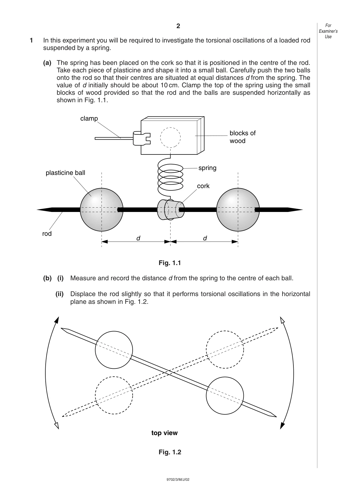 Cambridge A Level Physics 9702 2002 May/June Paper 3 · Variant 1 question paper, page 2 of 8