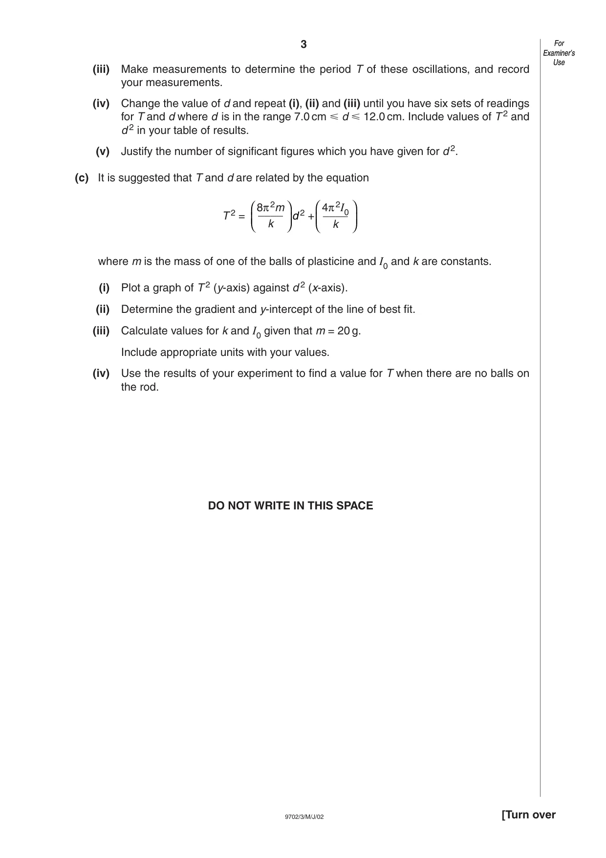 Cambridge A Level Physics 9702 2002 May/June Paper 3 · Variant 1 question paper, page 3 of 8