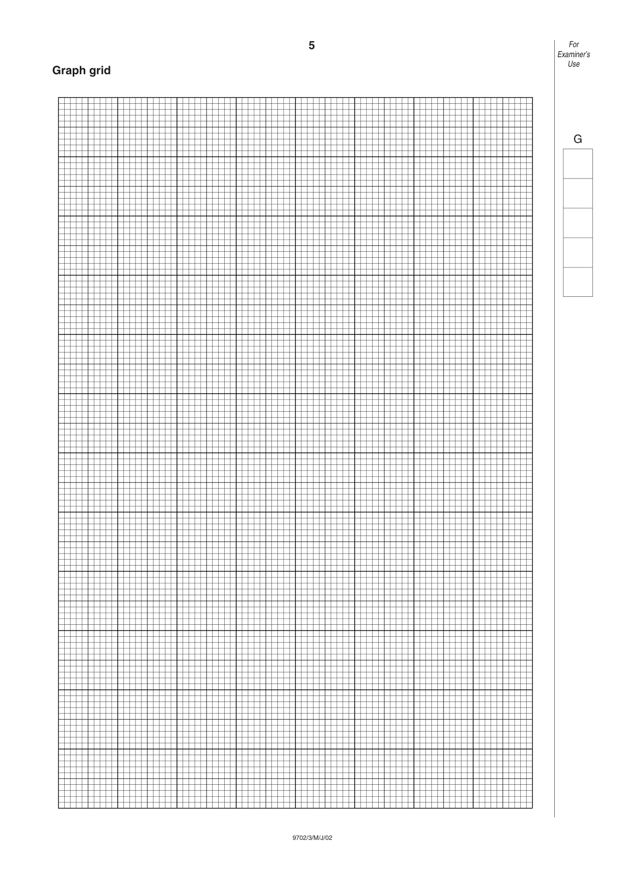 Cambridge A Level Physics 9702 2002 May/June Paper 3 · Variant 1 question paper, page 5 of 8