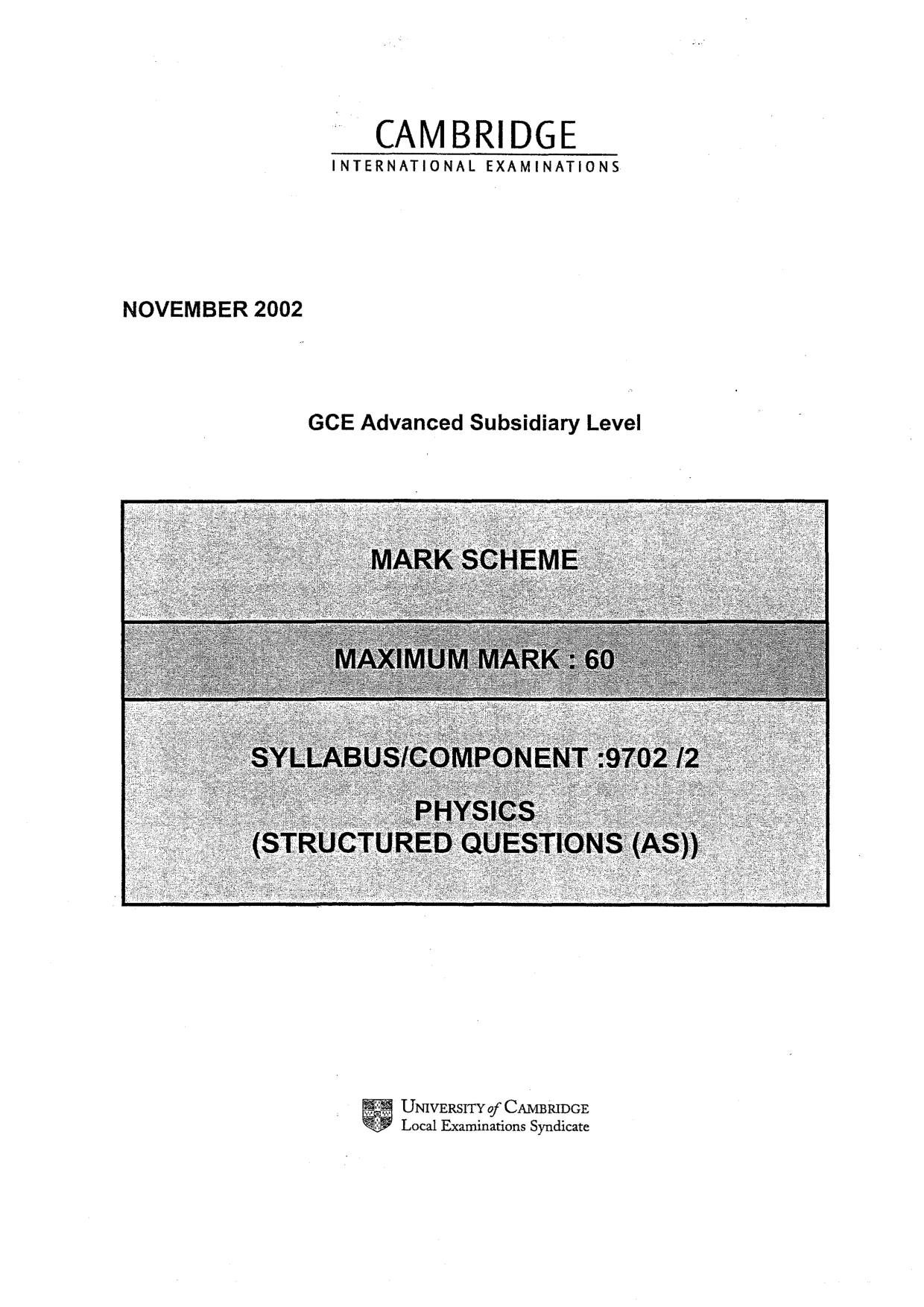Mark scheme, page 1 of 4