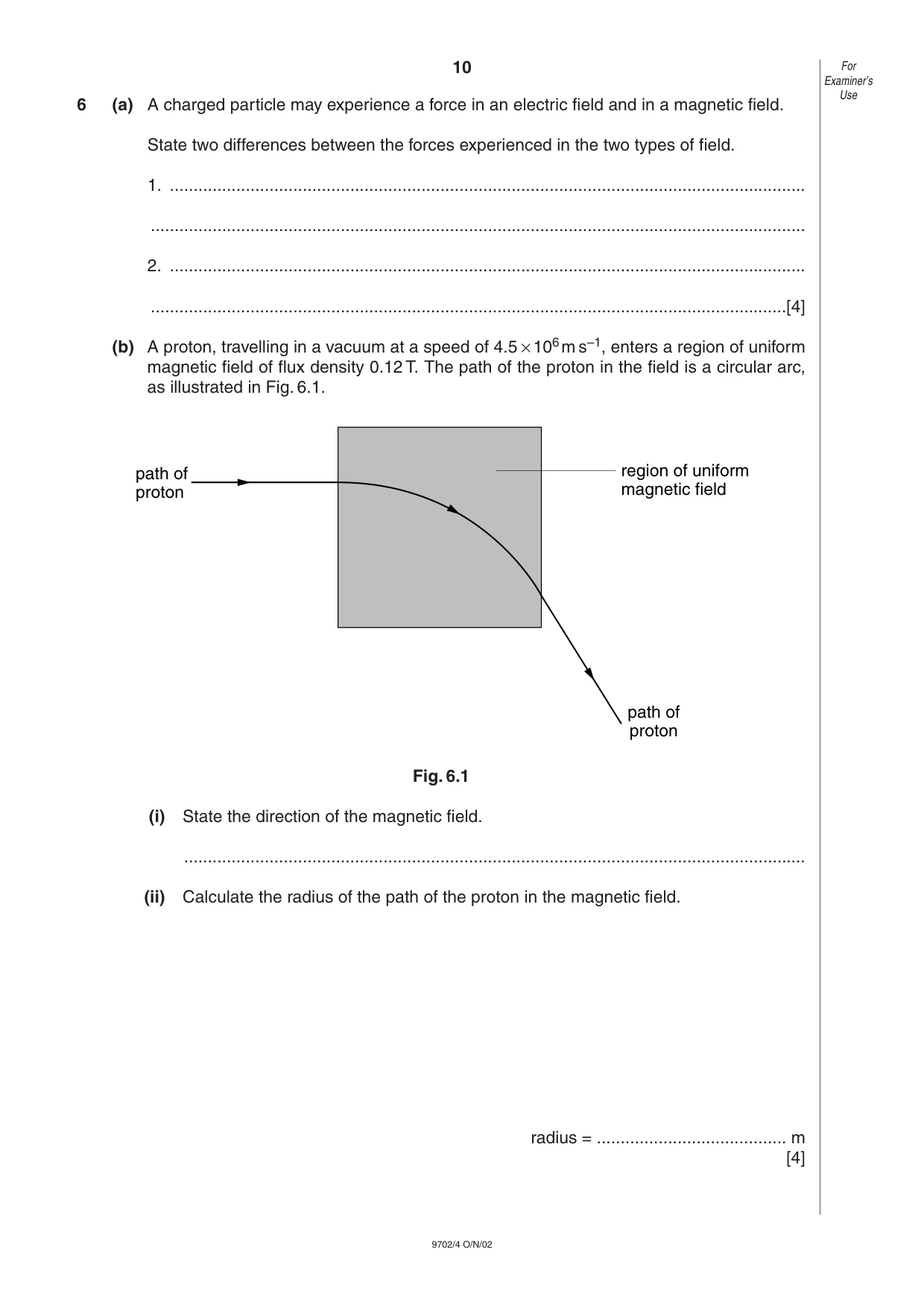Cambridge A Level Physics 9702 2002 Oct/Nov Paper 4 · Variant 1 question paper, page 10 of 16