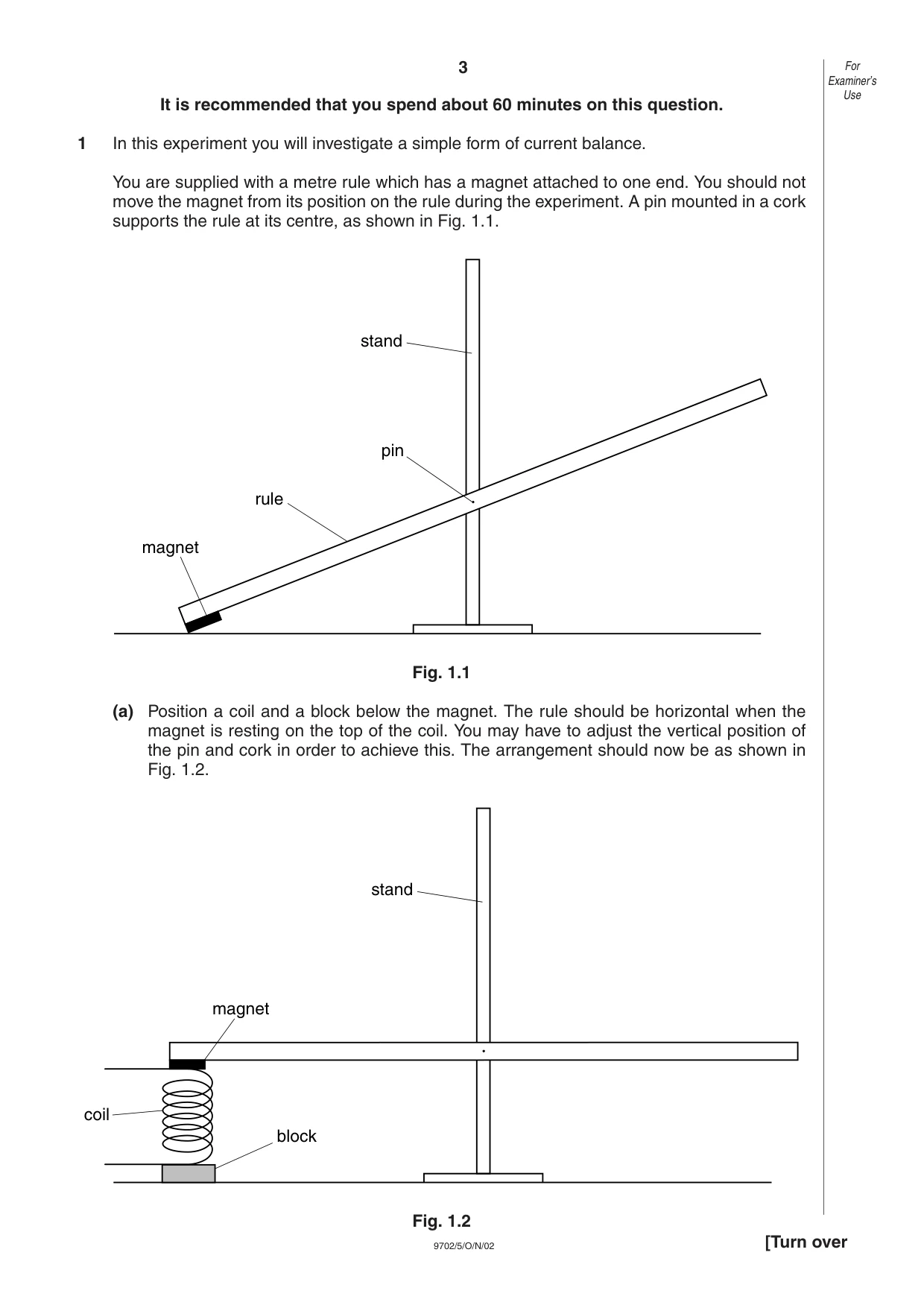 Cambridge A Level Physics 9702 2002 Oct/Nov Paper 5 · Variant 1 question paper, page 3 of 12