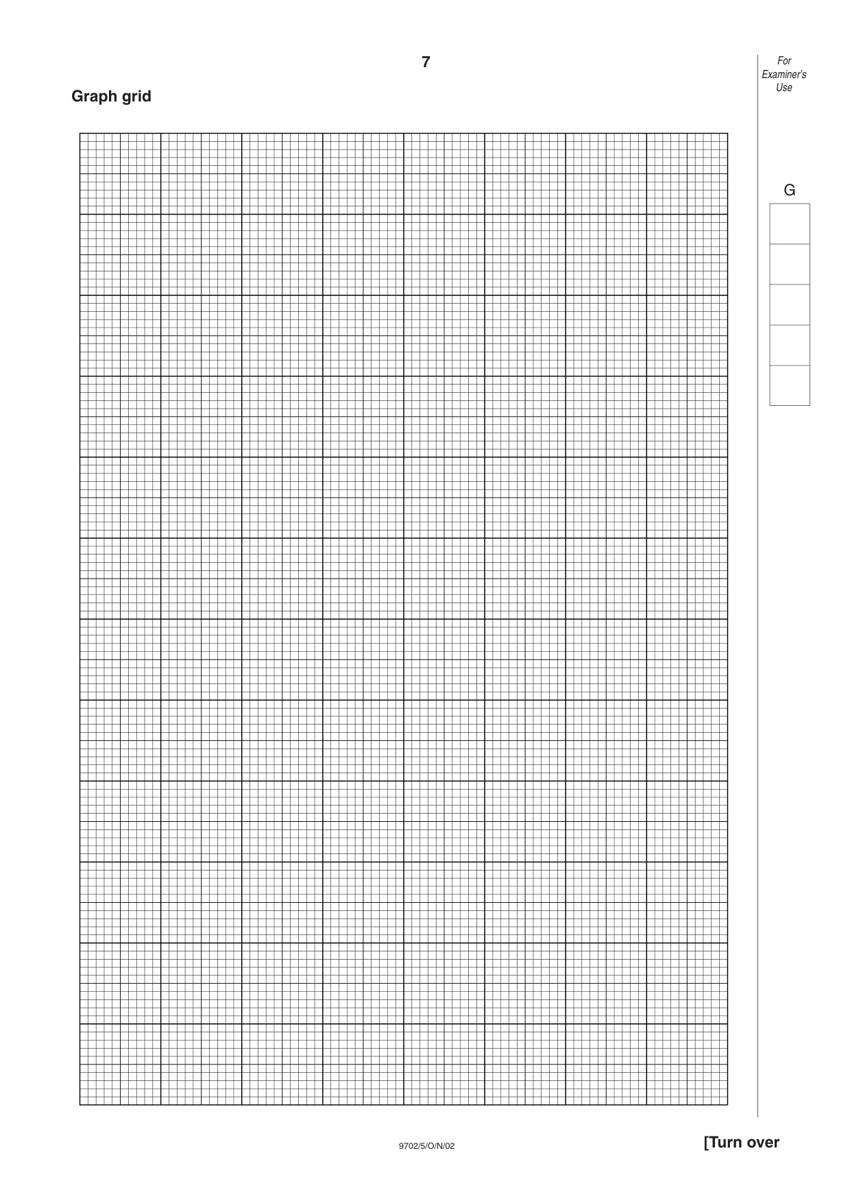 Cambridge A Level Physics 9702 2002 Oct/Nov Paper 5 · Variant 1 question paper, page 7 of 12