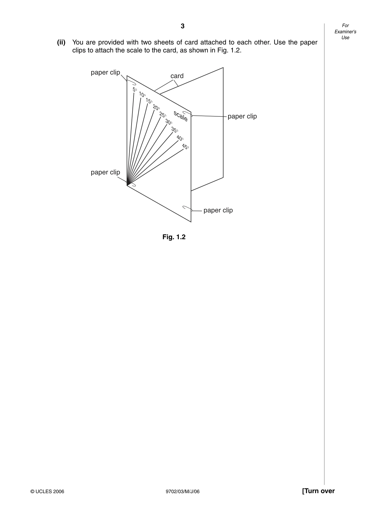 Cambridge A Level Physics 9702 2006 May/June Paper 3 · Variant 1 question paper, page 3 of 12