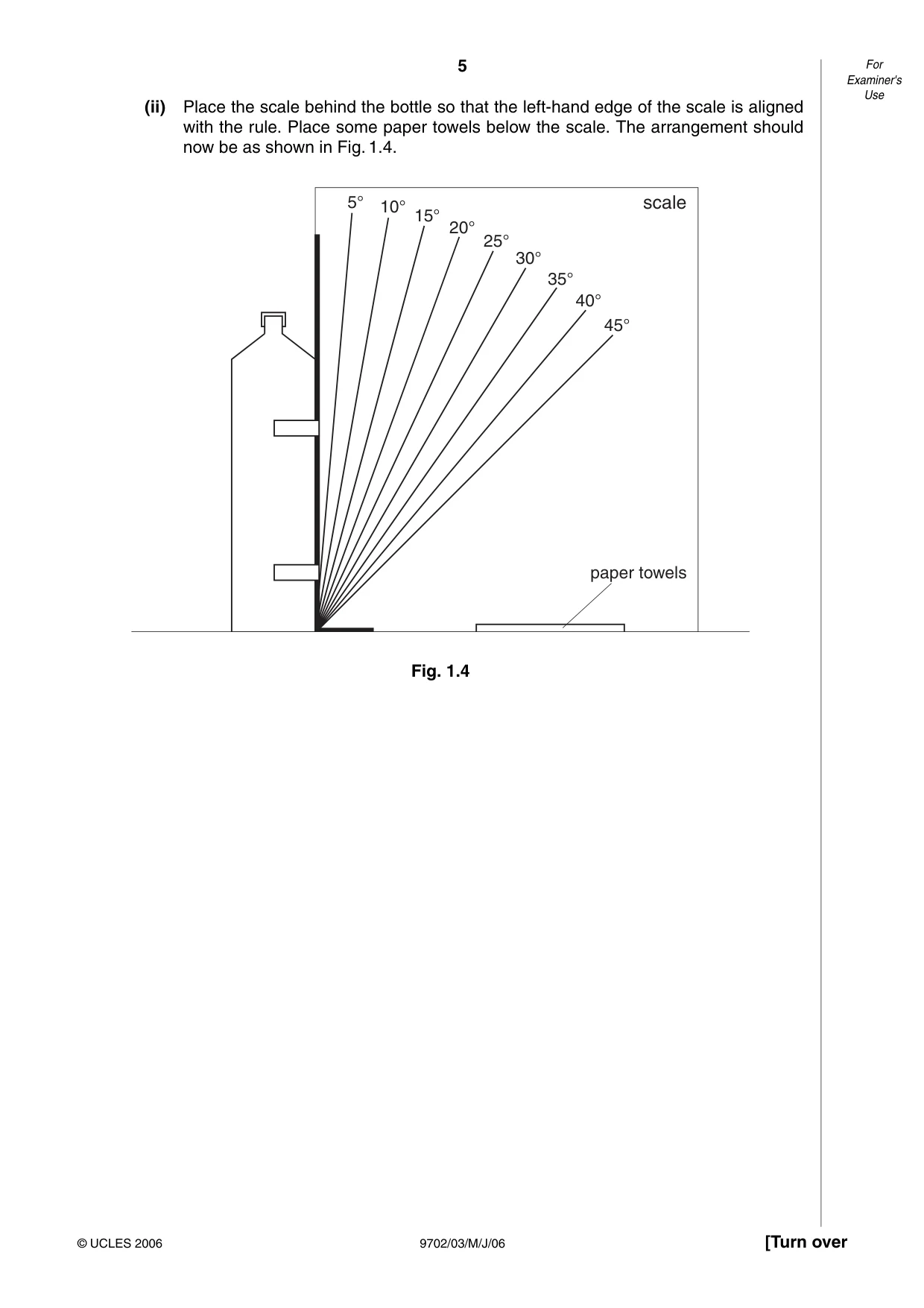 Cambridge A Level Physics 9702 2006 May/June Paper 3 · Variant 1 question paper, page 5 of 12