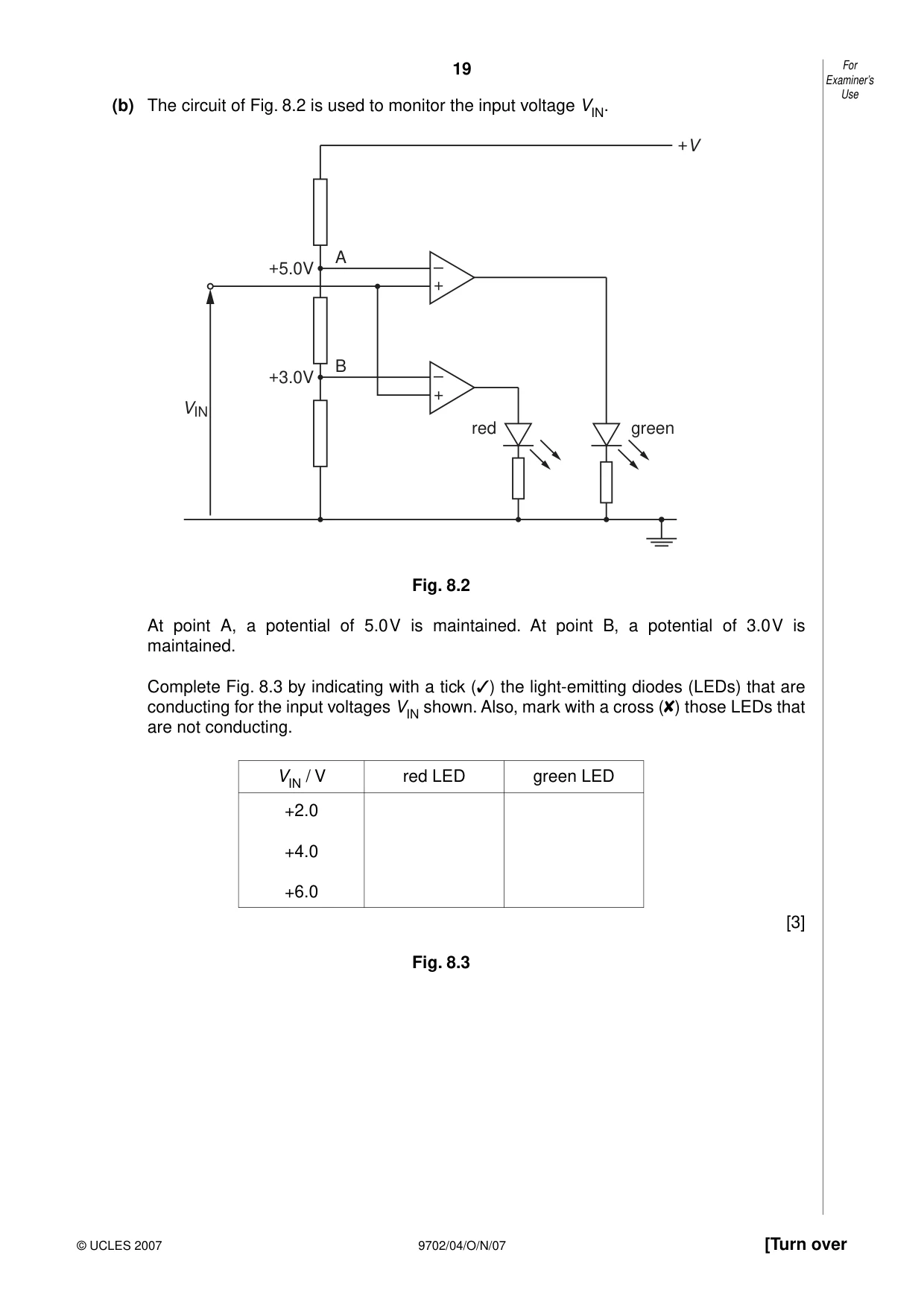 Cambridge A Level Physics 9702 2007 Oct/Nov Paper 4 · Variant 1 question paper, page 19 of 24