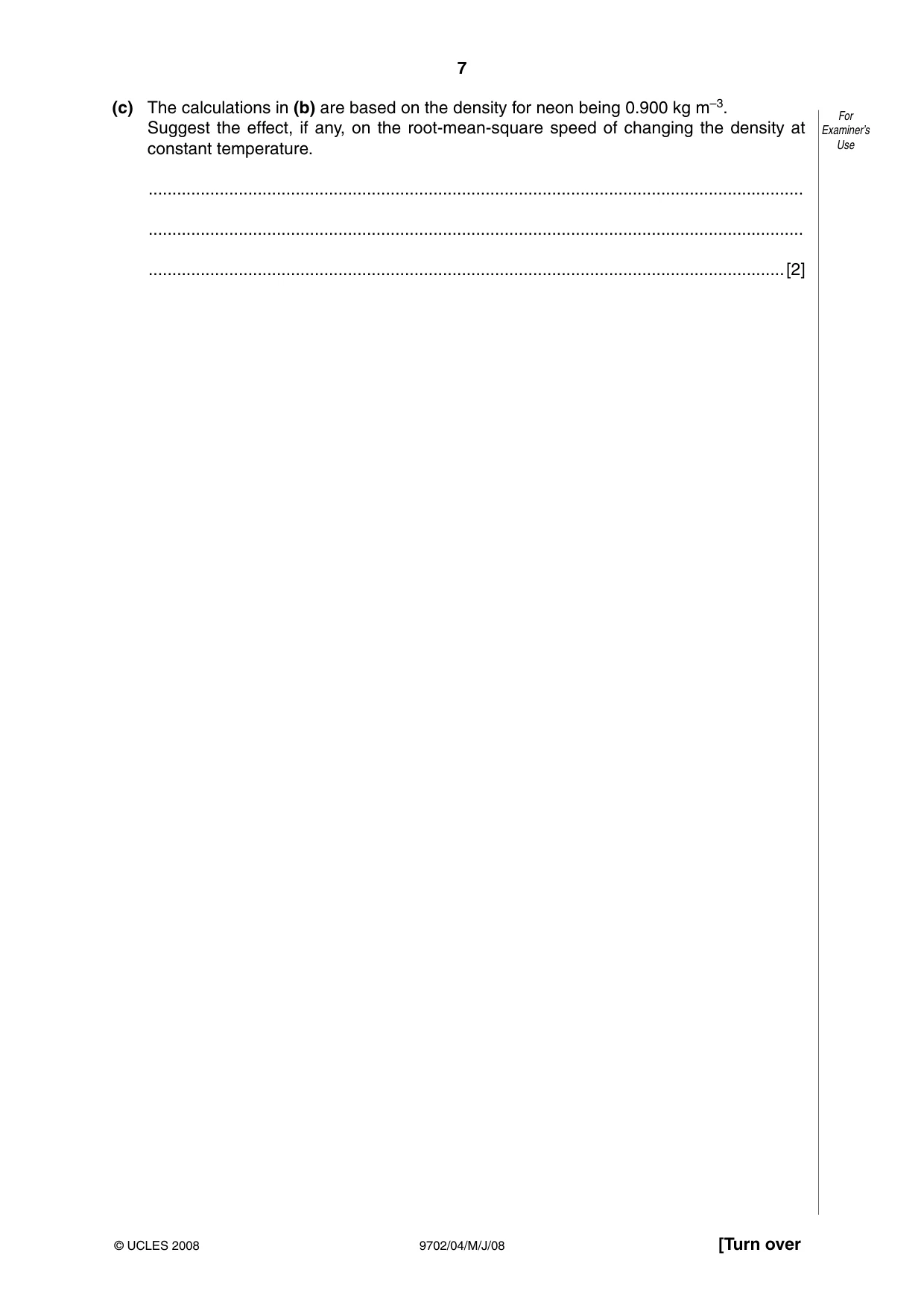 Cambridge A Level Physics 9702 2008 May/June Paper 4 · Variant 1 question paper, page 7 of 24