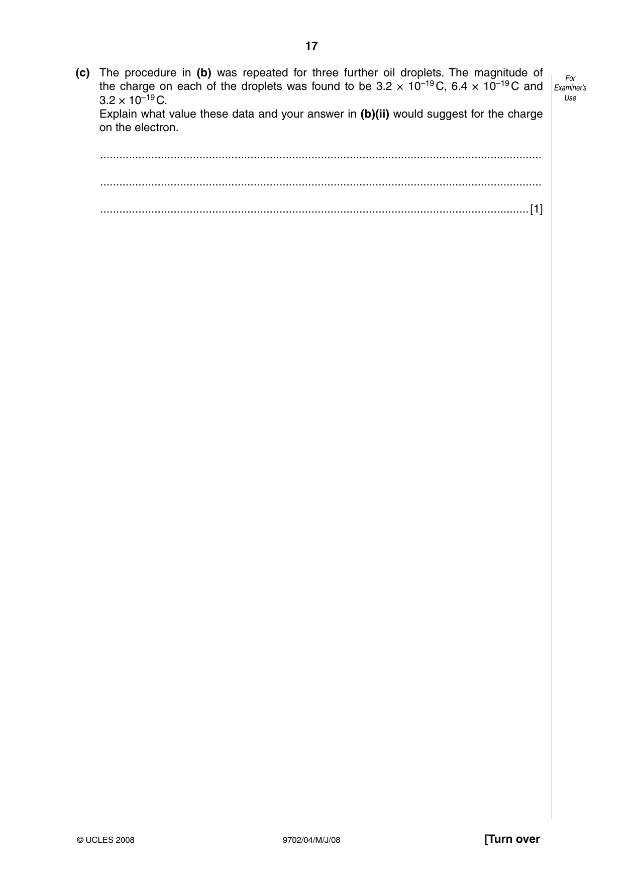 Cambridge A Level Physics 9702 2008 May/June Paper 4 · Variant 1 question paper, page 17 of 24