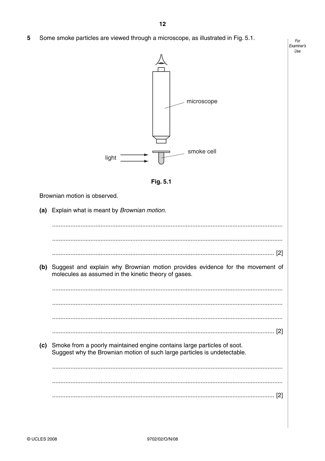 Cambridge A Level Physics 9702 2008 Oct/Nov Paper 2 · Variant 1 question paper, page 12 of 20