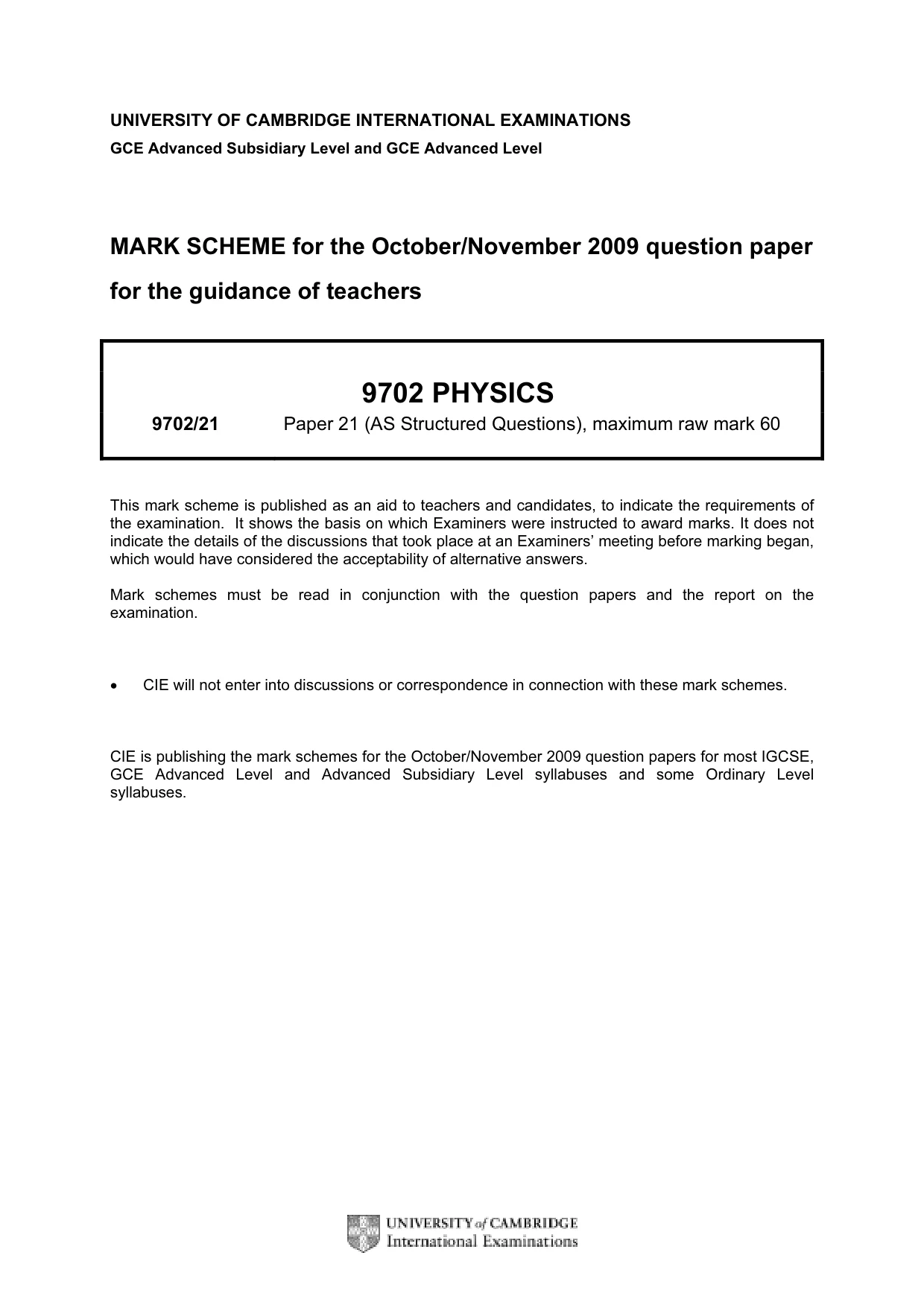 Mark scheme, page 1 of 4