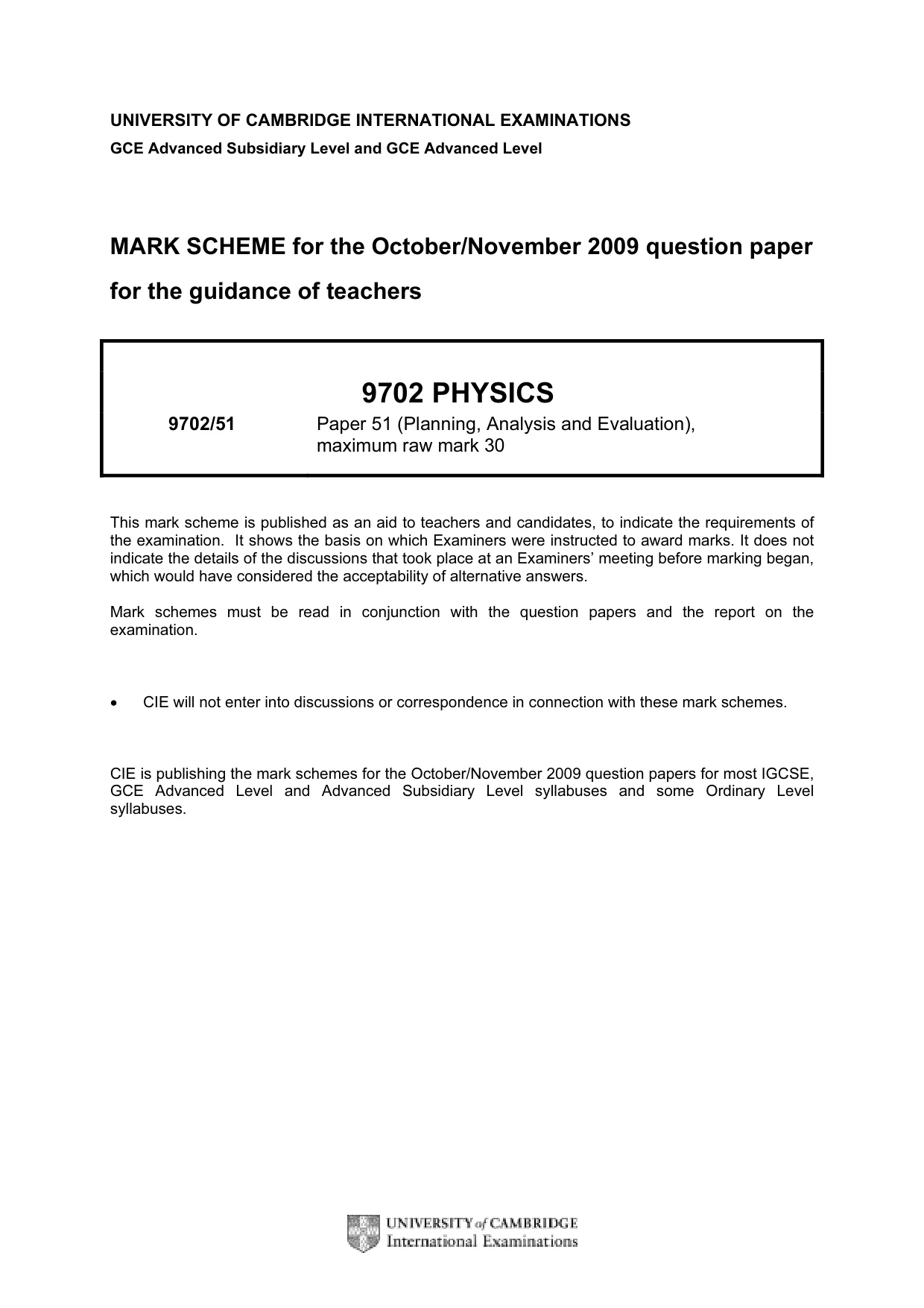Mark scheme, page 1 of 4