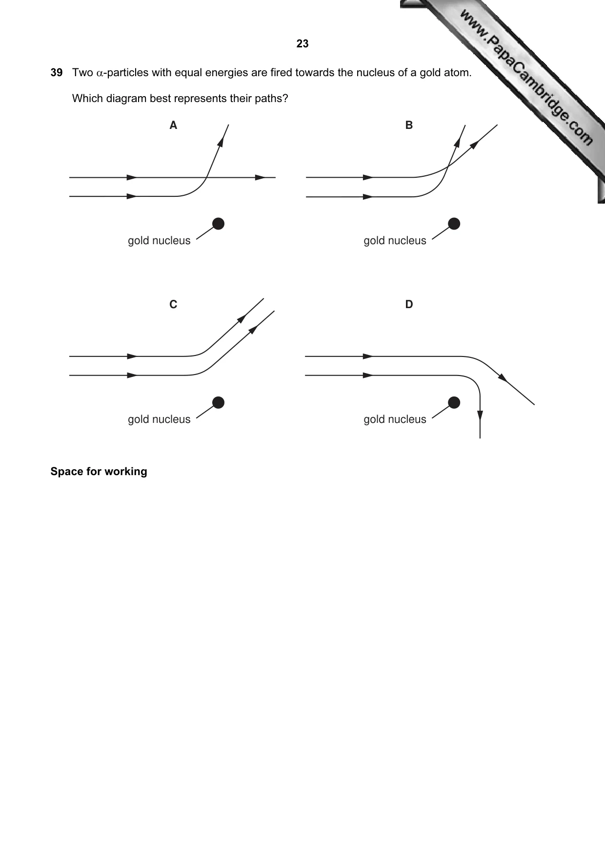 Cambridge A Level Physics 9702 2009 Oct/Nov Paper 1 · Variant 2 question paper, page 23 of 24