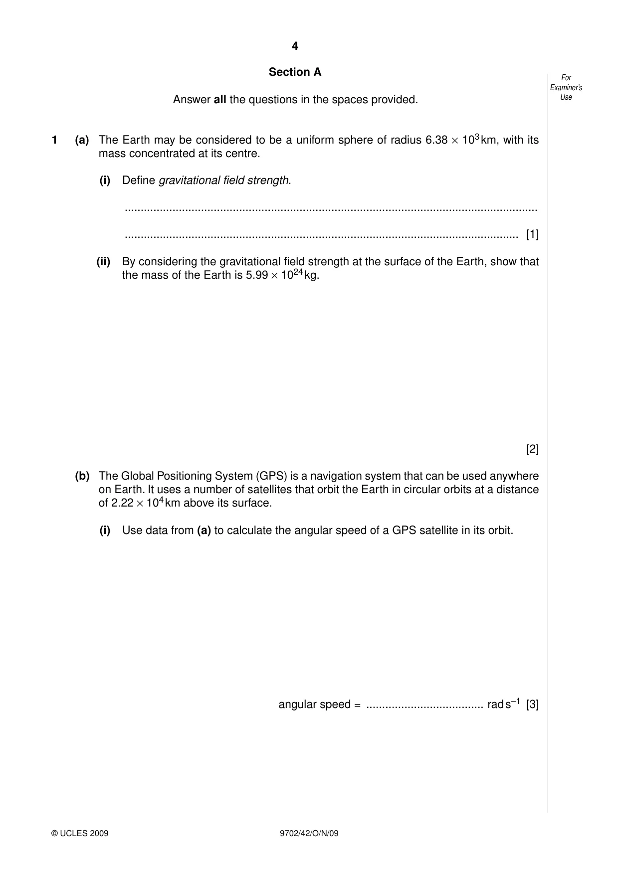 Cambridge A Level Physics 9702 2009 Oct/Nov Paper 4 · Variant 2 question paper, page 4 of 28