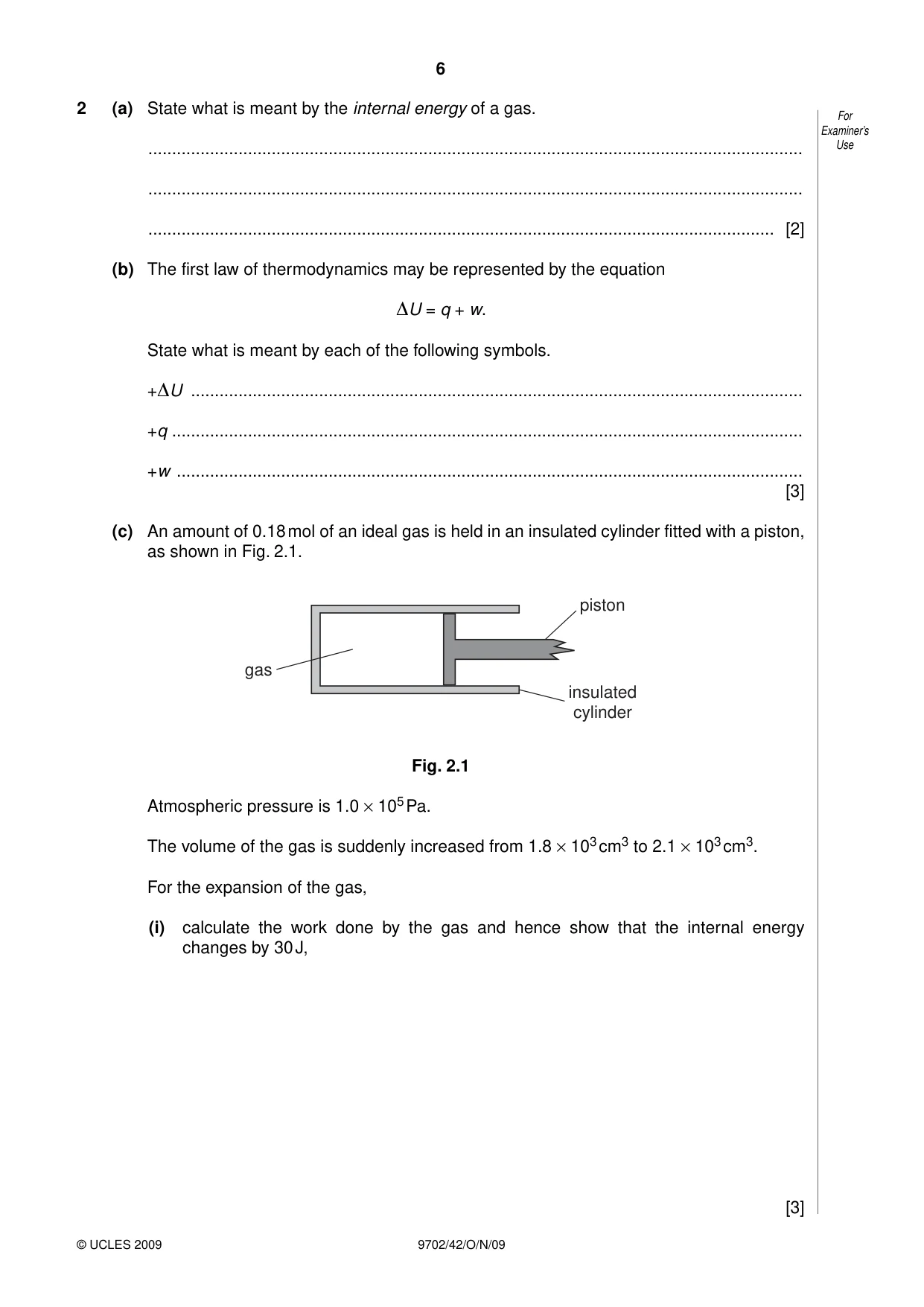 Cambridge A Level Physics 9702 2009 Oct/Nov Paper 4 · Variant 2 question paper, page 6 of 28