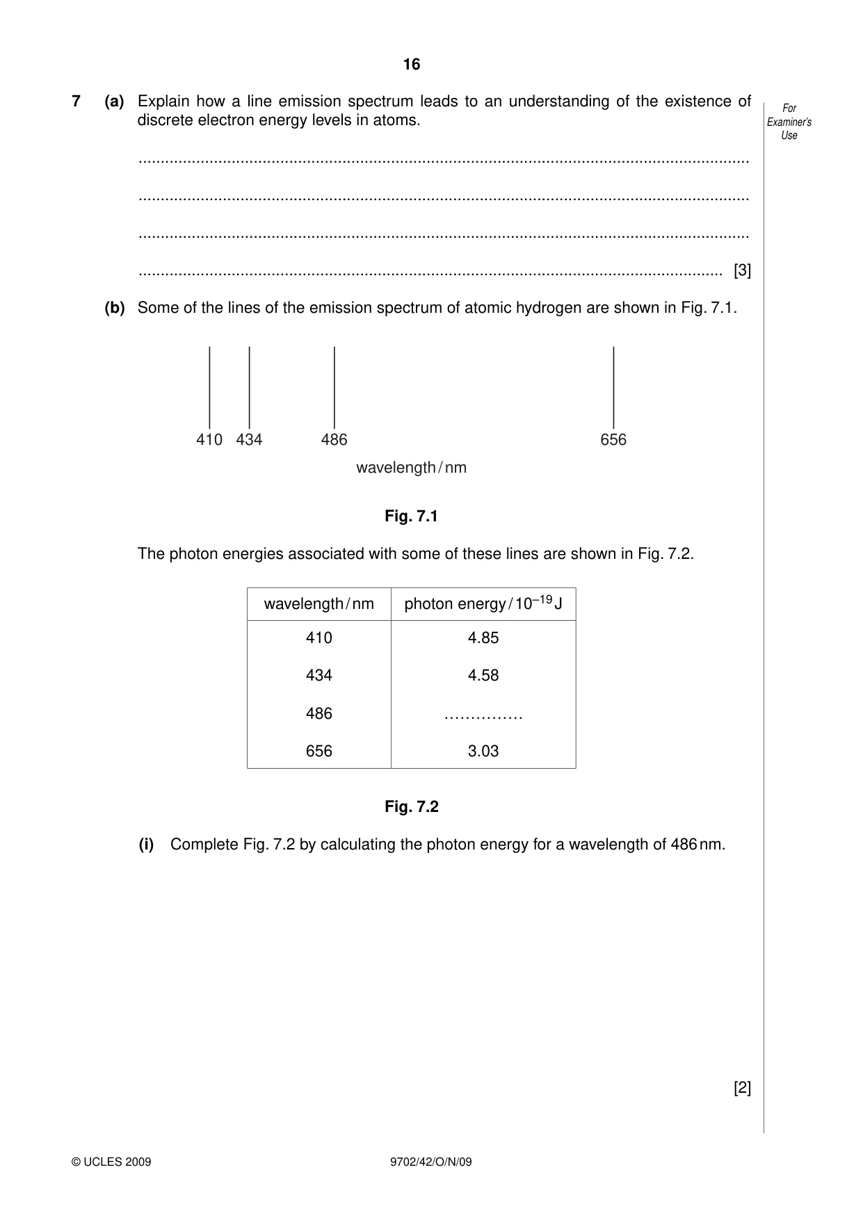 Cambridge A Level Physics 9702 2009 Oct/Nov Paper 4 · Variant 2 question paper, page 16 of 28