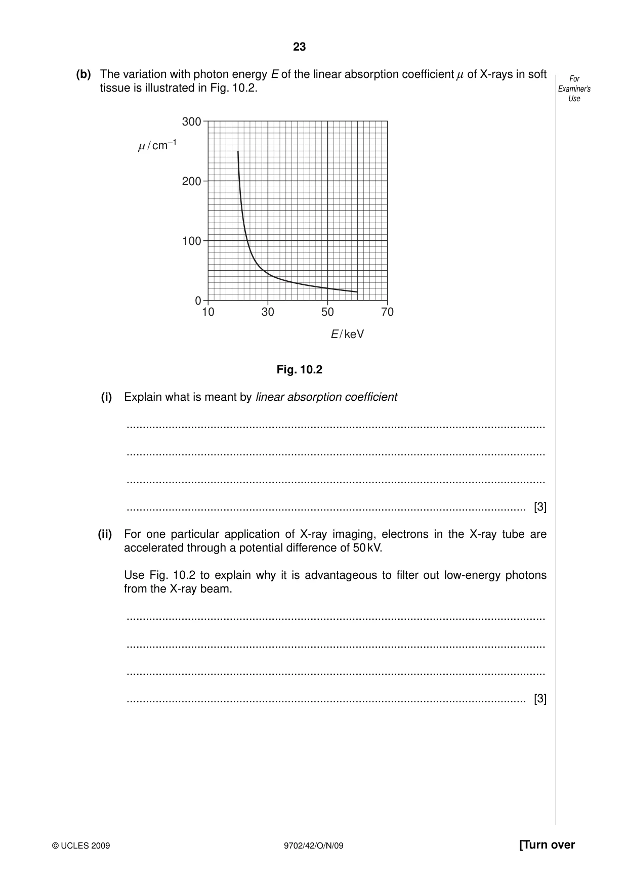 Cambridge A Level Physics 9702 2009 Oct/Nov Paper 4 · Variant 2 question paper, page 23 of 28