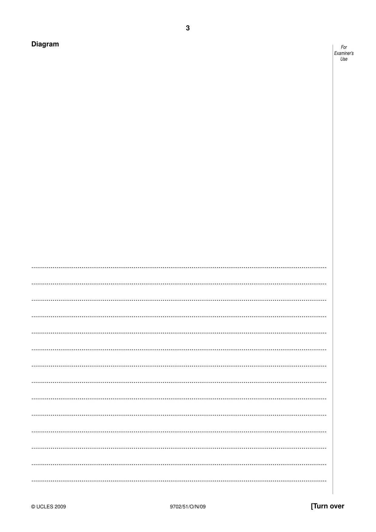 Cambridge A Level Physics 9702 2009 Oct/Nov Paper 5 · Variant 1 question paper, page 3 of 8