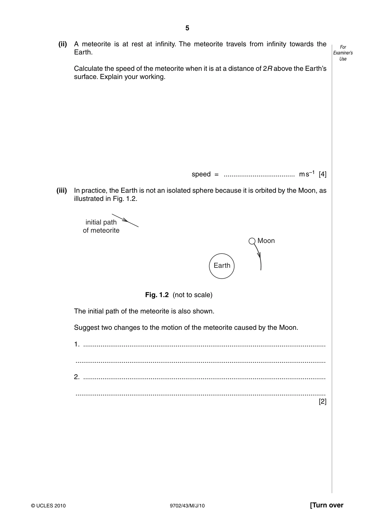 Cambridge A Level Physics 9702 2010 May/June Paper 4 · Variant 3 question paper, page 5 of 20