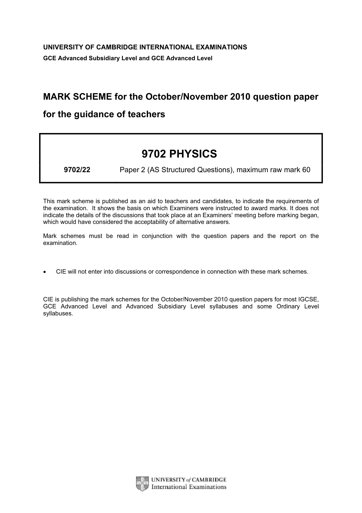 Mark scheme, page 1 of 4
