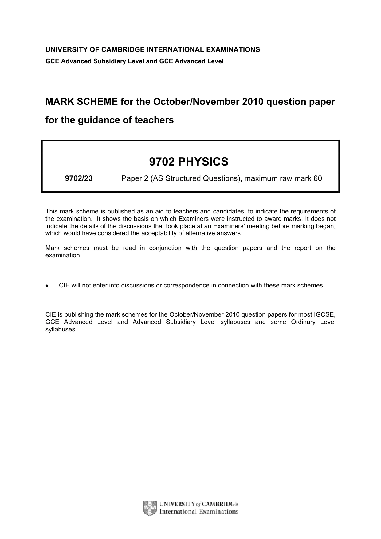 Mark scheme, page 1 of 4