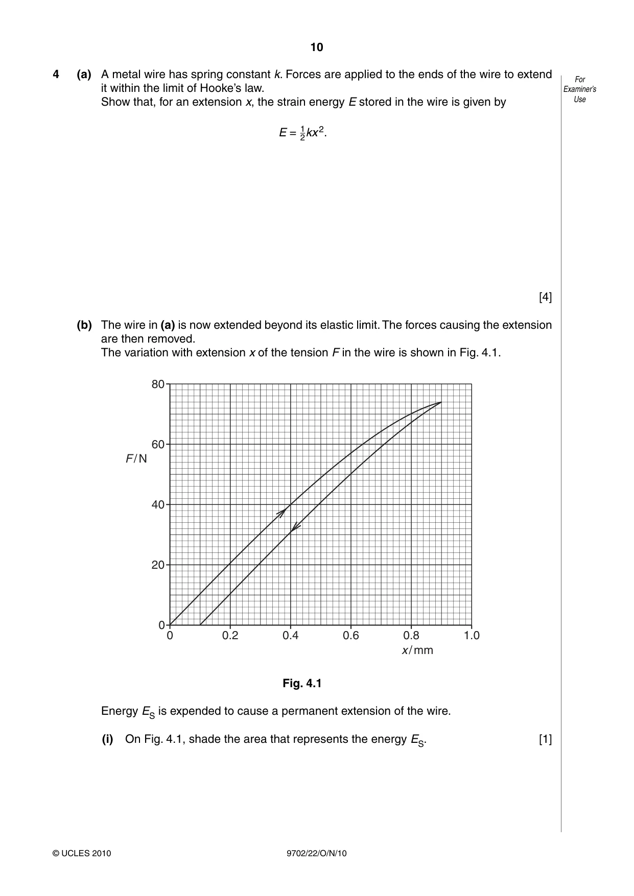 Cambridge A Level Physics 9702 2010 Oct/Nov Paper 2 · Variant 2 question paper, page 10 of 20