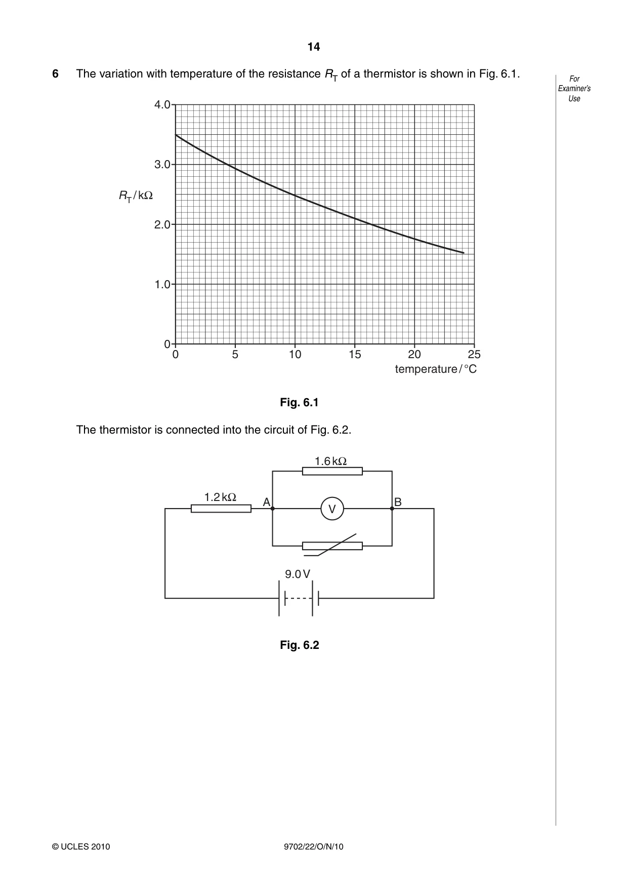 Cambridge A Level Physics 9702 2010 Oct/Nov Paper 2 · Variant 2 question paper, page 14 of 20