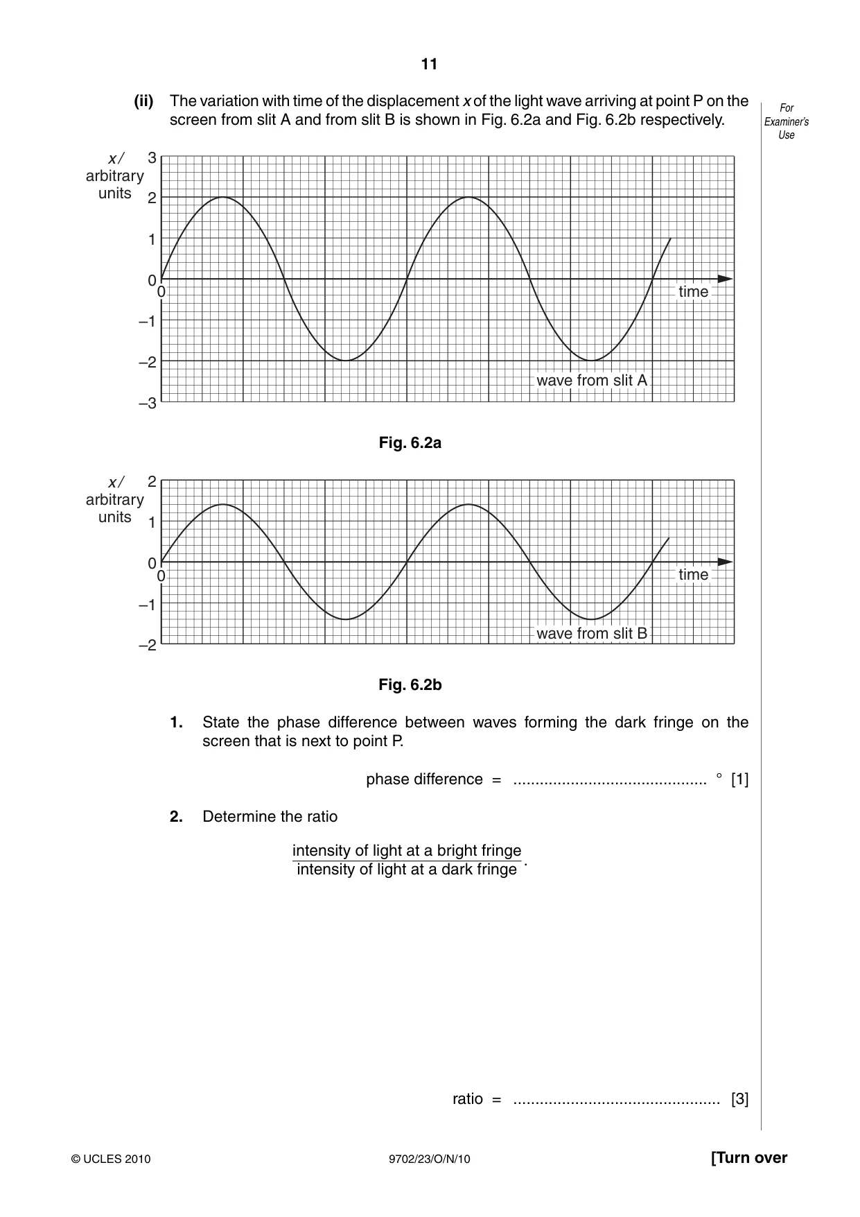 Cambridge A Level Physics 9702 2010 Oct/Nov Paper 2 · Variant 3 question paper, page 11 of 16