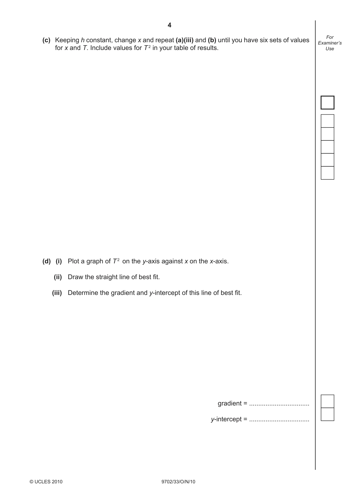 Cambridge A Level Physics 9702 2010 Oct/Nov Paper 3 · Variant 3 question paper, page 4 of 12