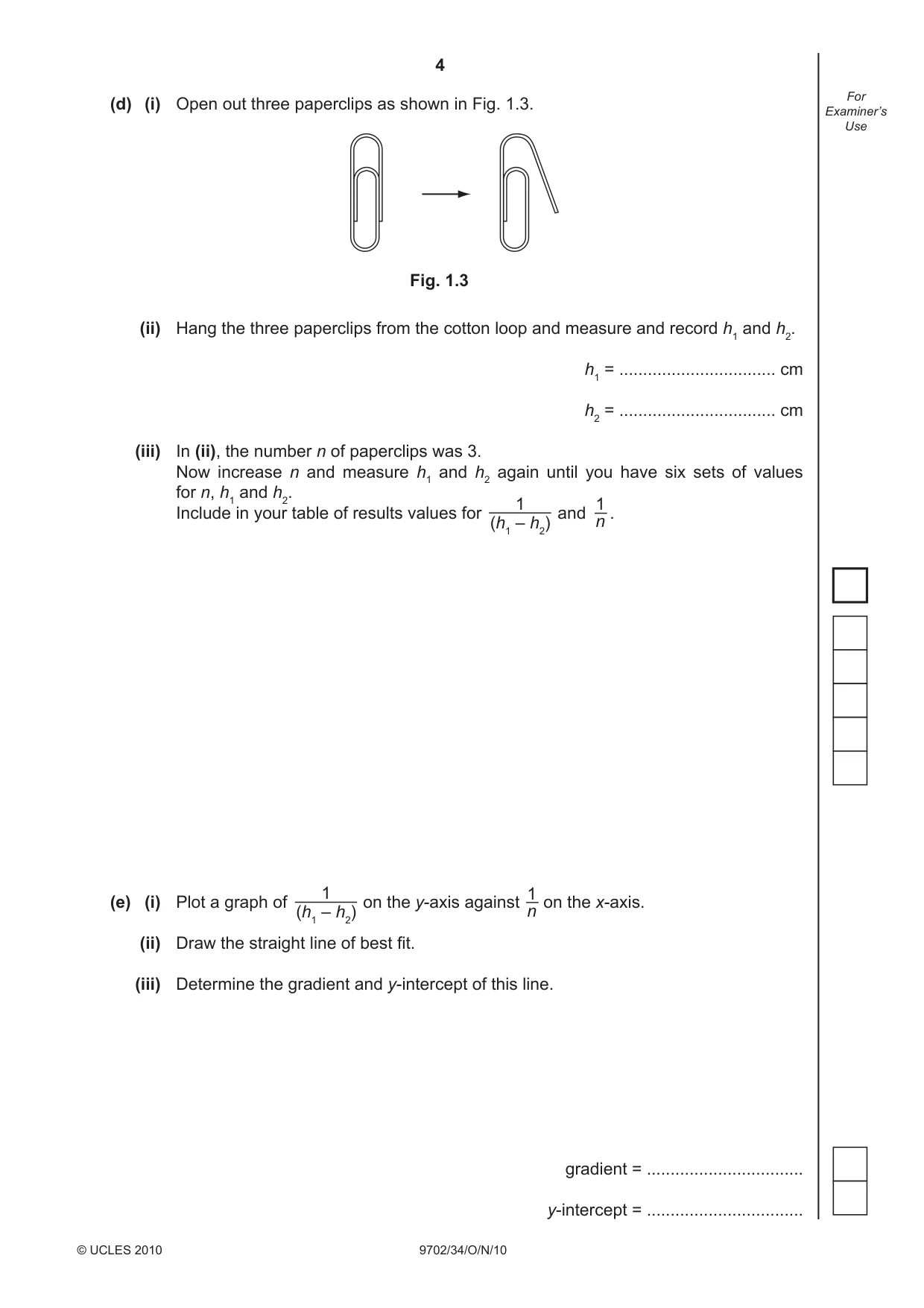 Cambridge A Level Physics 9702 2010 Oct/Nov Paper 3 · Variant 4 question paper, page 4 of 12