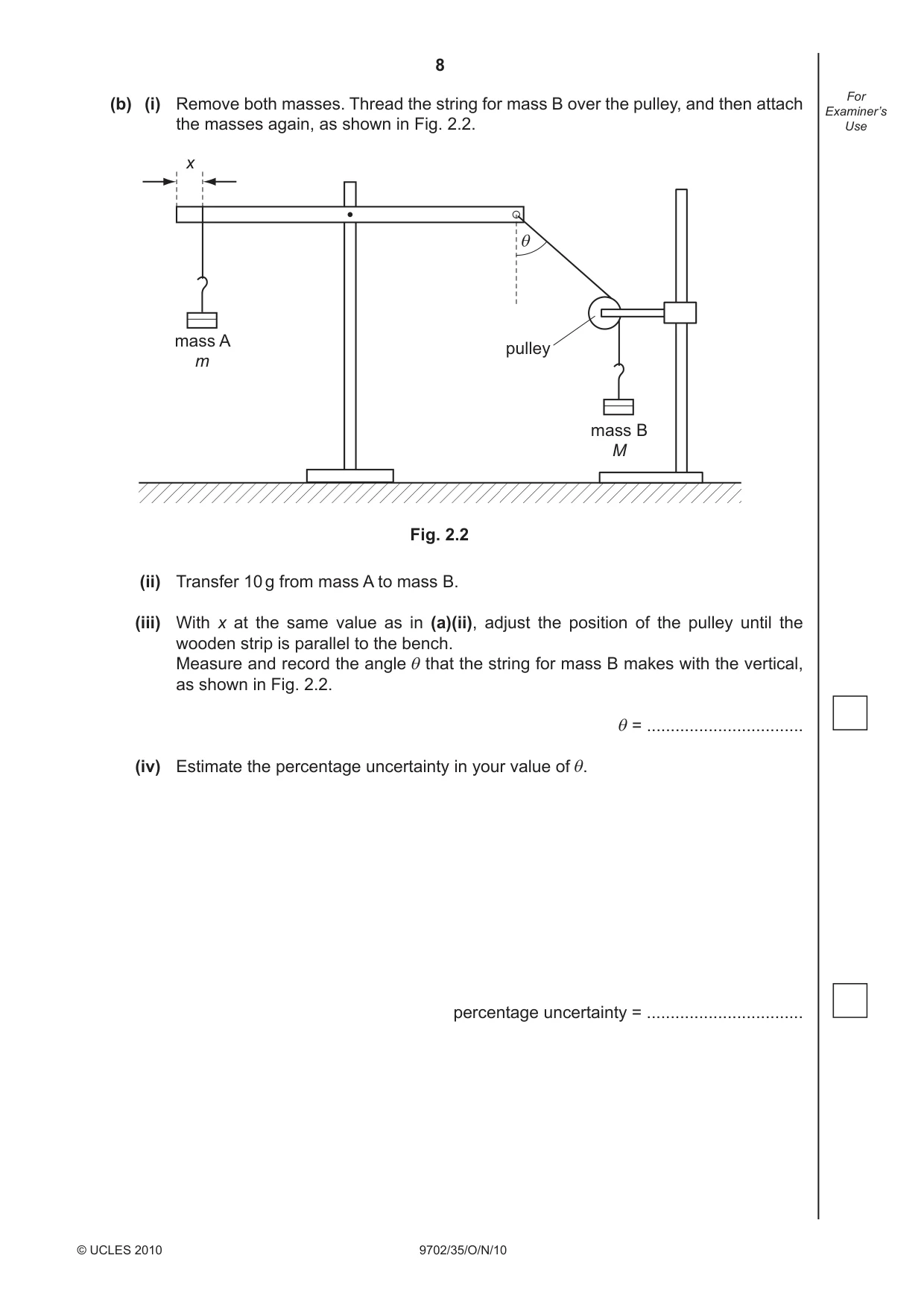 Cambridge A Level Physics 9702 2010 Oct/Nov Paper 3 · Variant 5 question paper, page 8 of 12