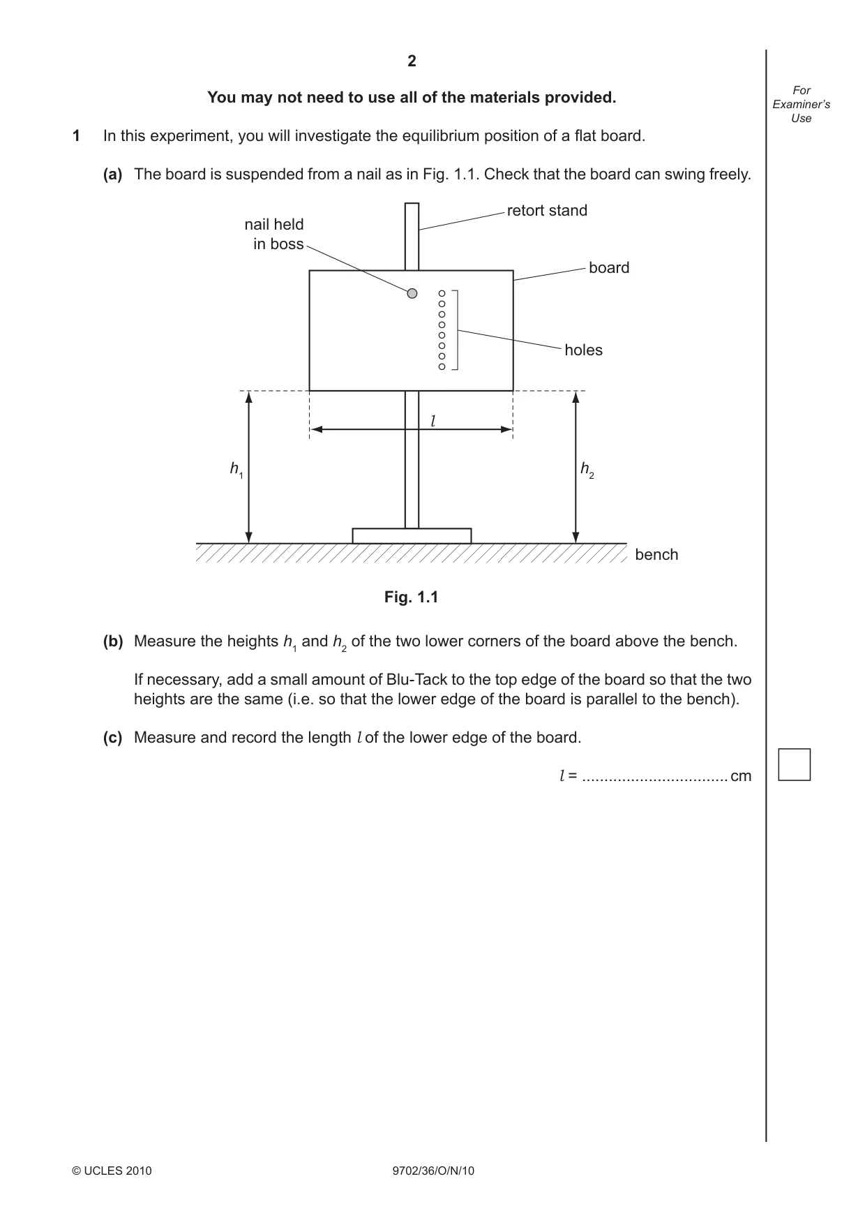 Cambridge A Level Physics 9702 2010 Oct/Nov Paper 3 · Variant 6 question paper, page 2 of 12