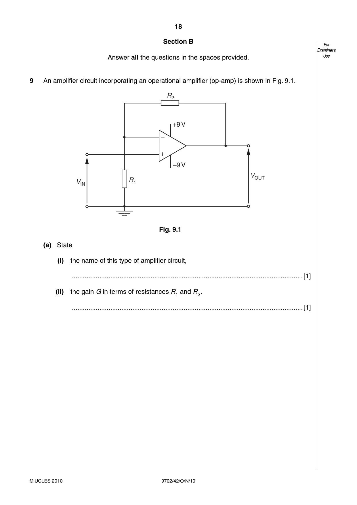 Cambridge A Level Physics 9702 2010 Oct/Nov Paper 4 · Variant 2 question paper, page 18 of 24