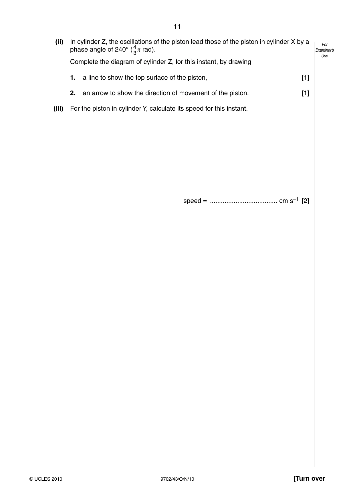 Cambridge A Level Physics 9702 2010 Oct/Nov Paper 4 · Variant 3 question paper, page 11 of 24