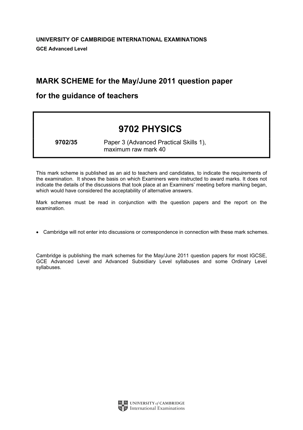 Mark scheme, page 1 of 4