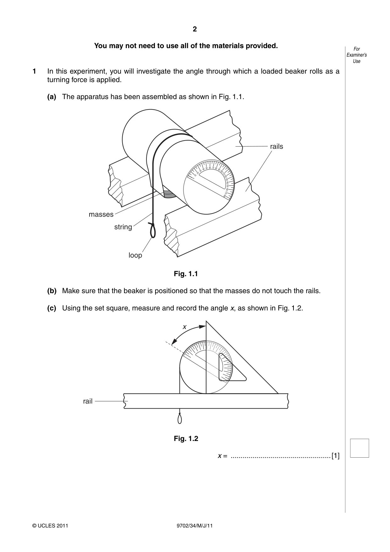 Cambridge A Level Physics 9702 2011 May/June Paper 3 · Variant 4 question paper, page 2 of 12