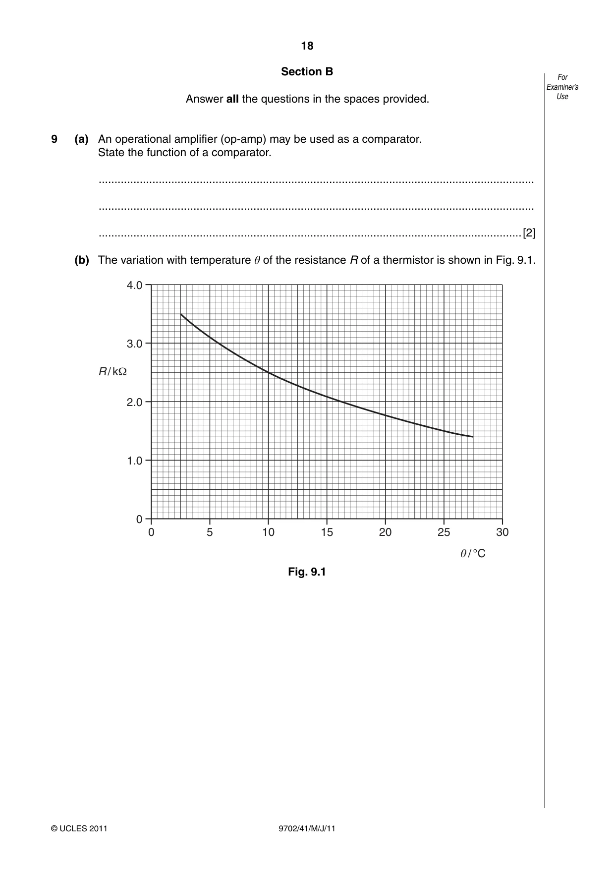 Cambridge A Level Physics 9702 2011 May/June Paper 4 · Variant 1 question paper, page 18 of 24