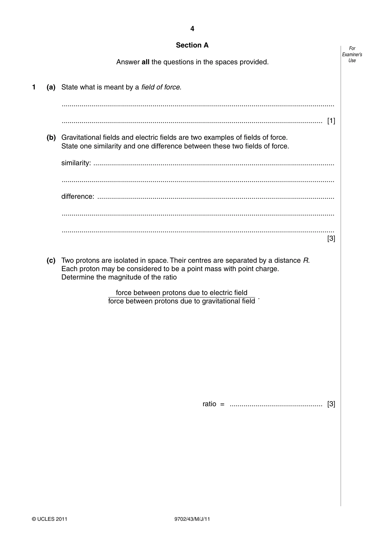 Cambridge A Level Physics 9702 2011 May/June Paper 4 · Variant 3 question paper, page 4 of 24
