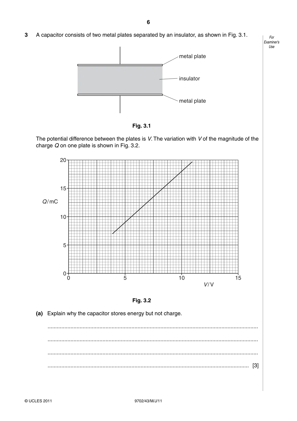 Cambridge A Level Physics 9702 2011 May/June Paper 4 · Variant 3 question paper, page 6 of 24