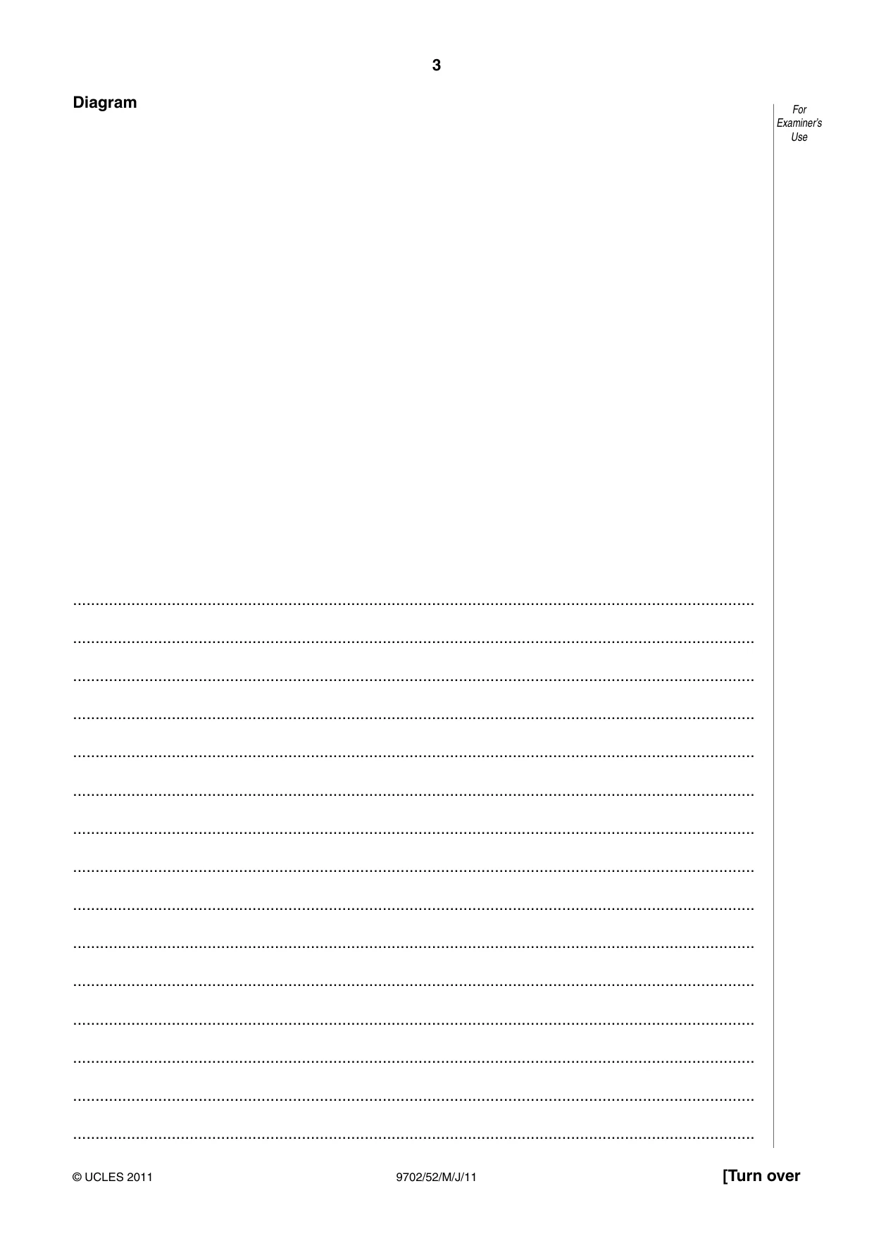 Cambridge A Level Physics 9702 2011 May/June Paper 5 · Variant 2 question paper, page 3 of 8