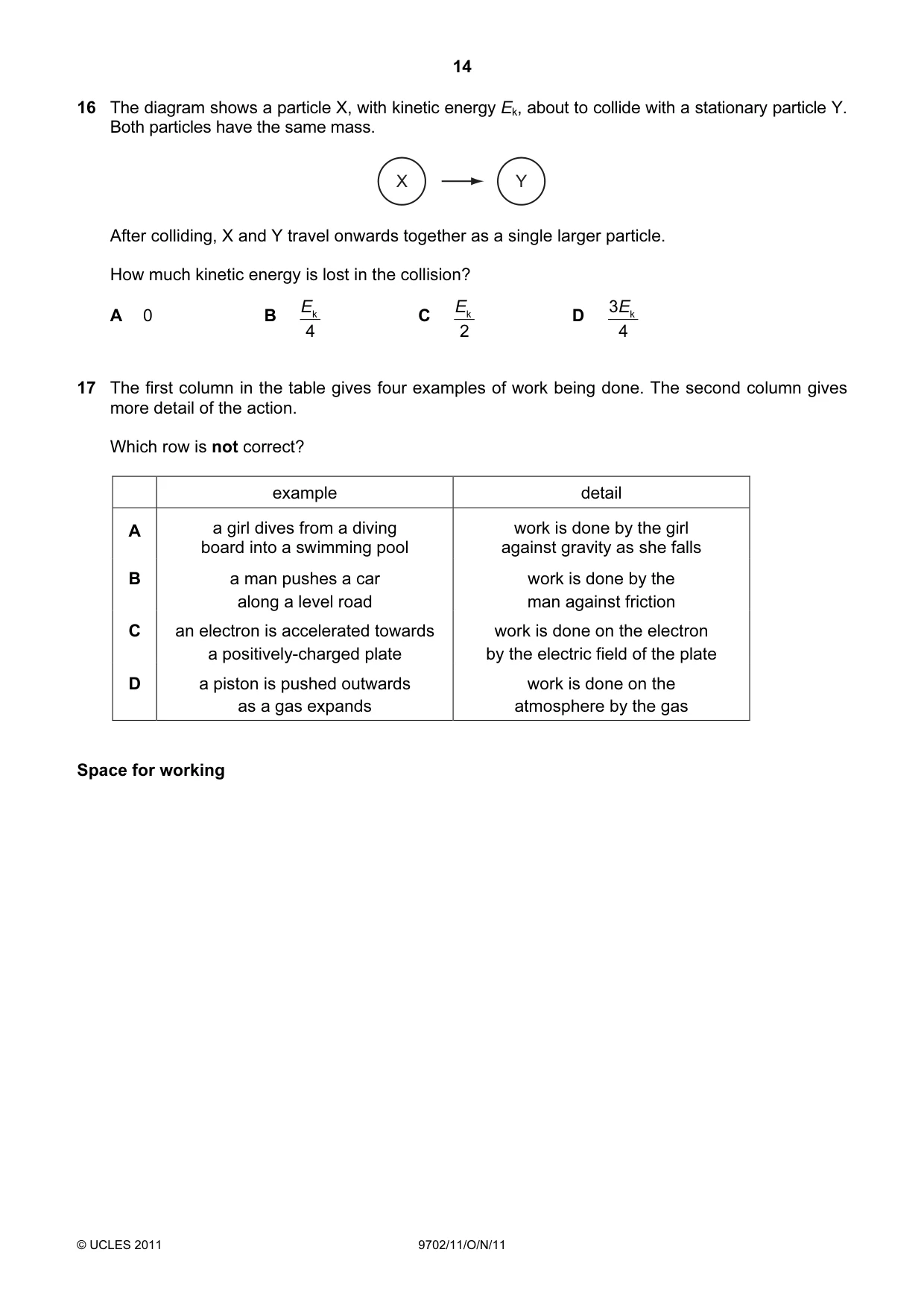 Cambridge A Level Physics 9702 2011 Oct/Nov Paper 1 · Variant 1 question paper, page 14 of 28