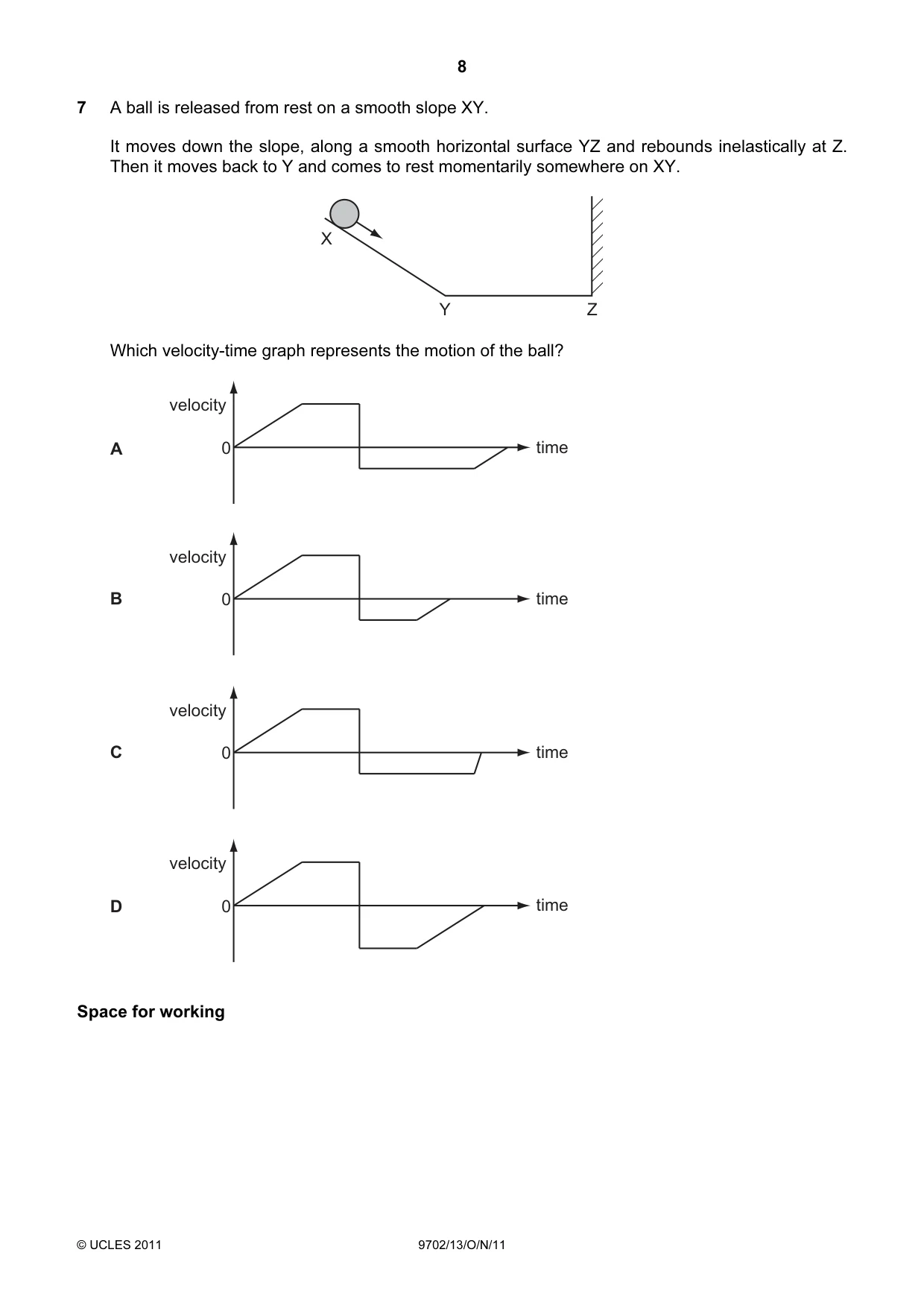 Cambridge A Level Physics 9702 2011 Oct/Nov Paper 1 · Variant 3 question paper, page 8 of 28