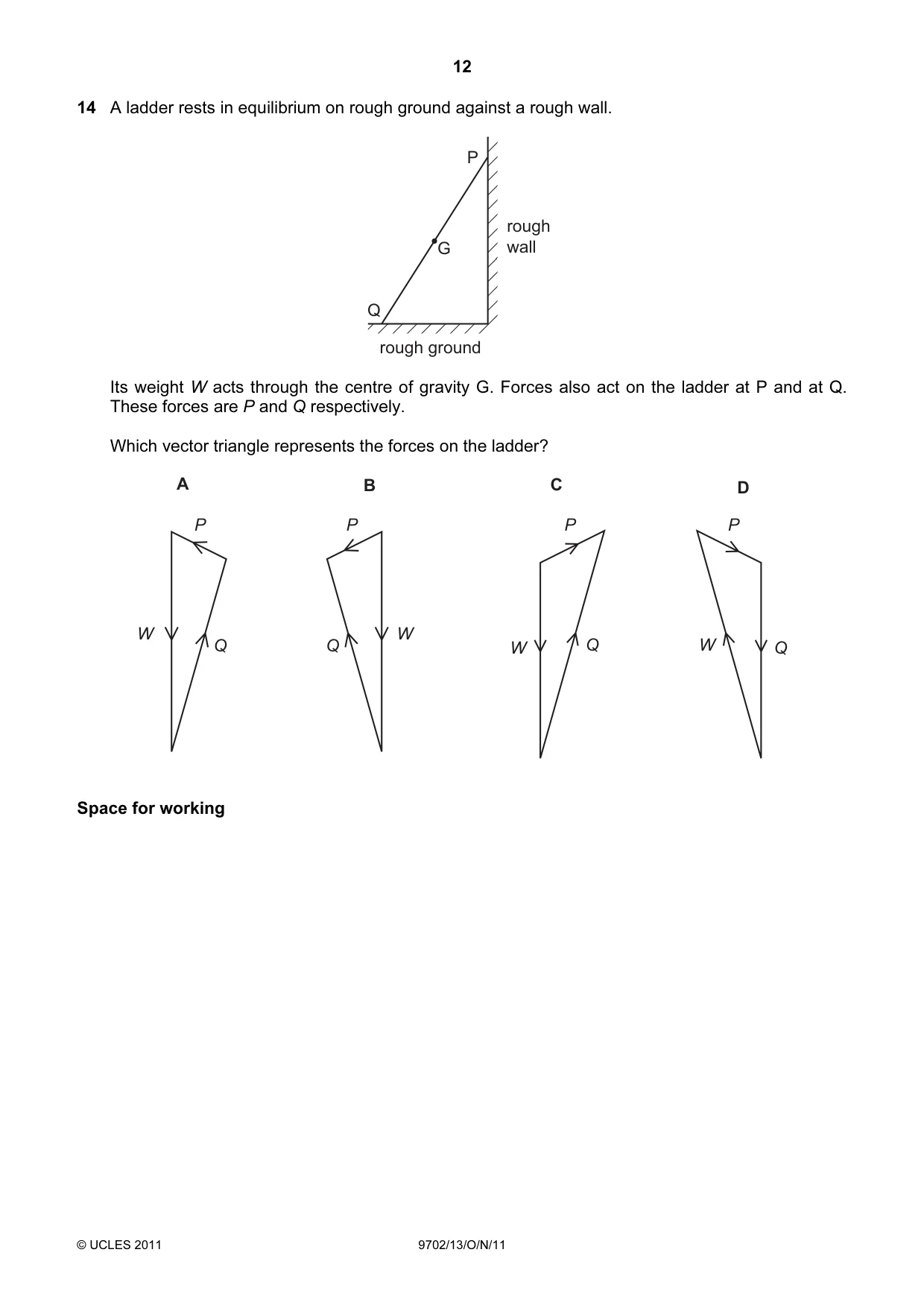 Cambridge A Level Physics 9702 2011 Oct/Nov Paper 1 · Variant 3 question paper, page 12 of 28