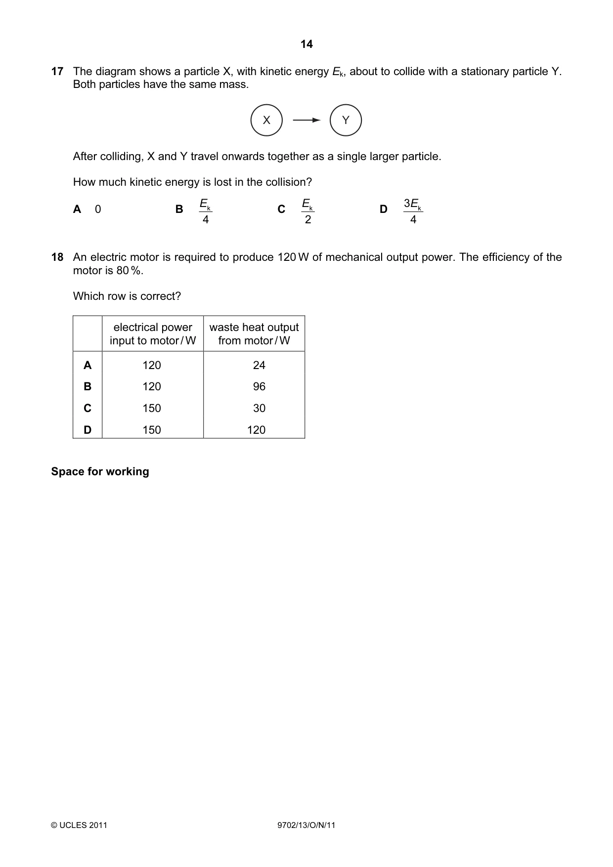 Cambridge A Level Physics 9702 2011 Oct/Nov Paper 1 · Variant 3 question paper, page 14 of 28
