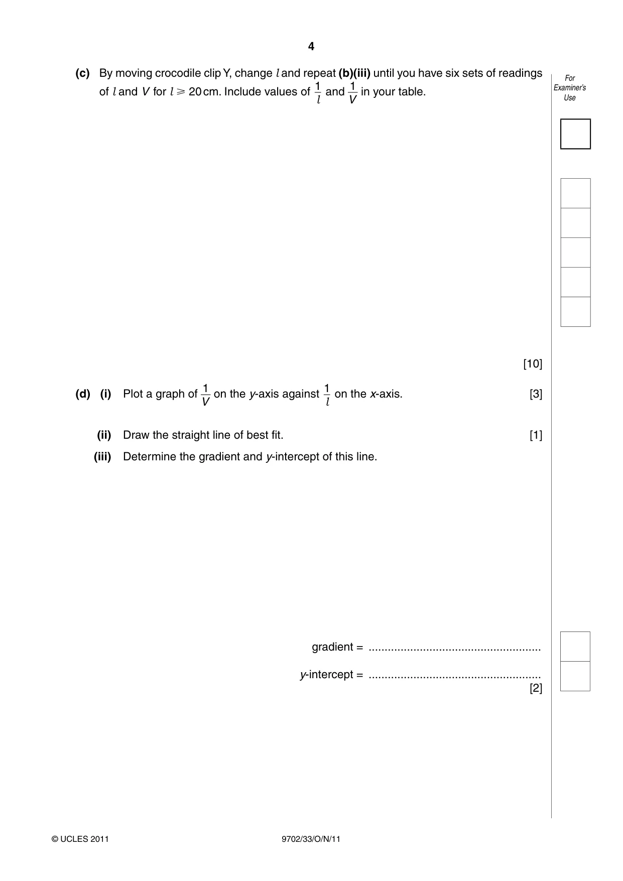 Cambridge A Level Physics 9702 2011 Oct/Nov Paper 3 · Variant 3 question paper, page 4 of 12