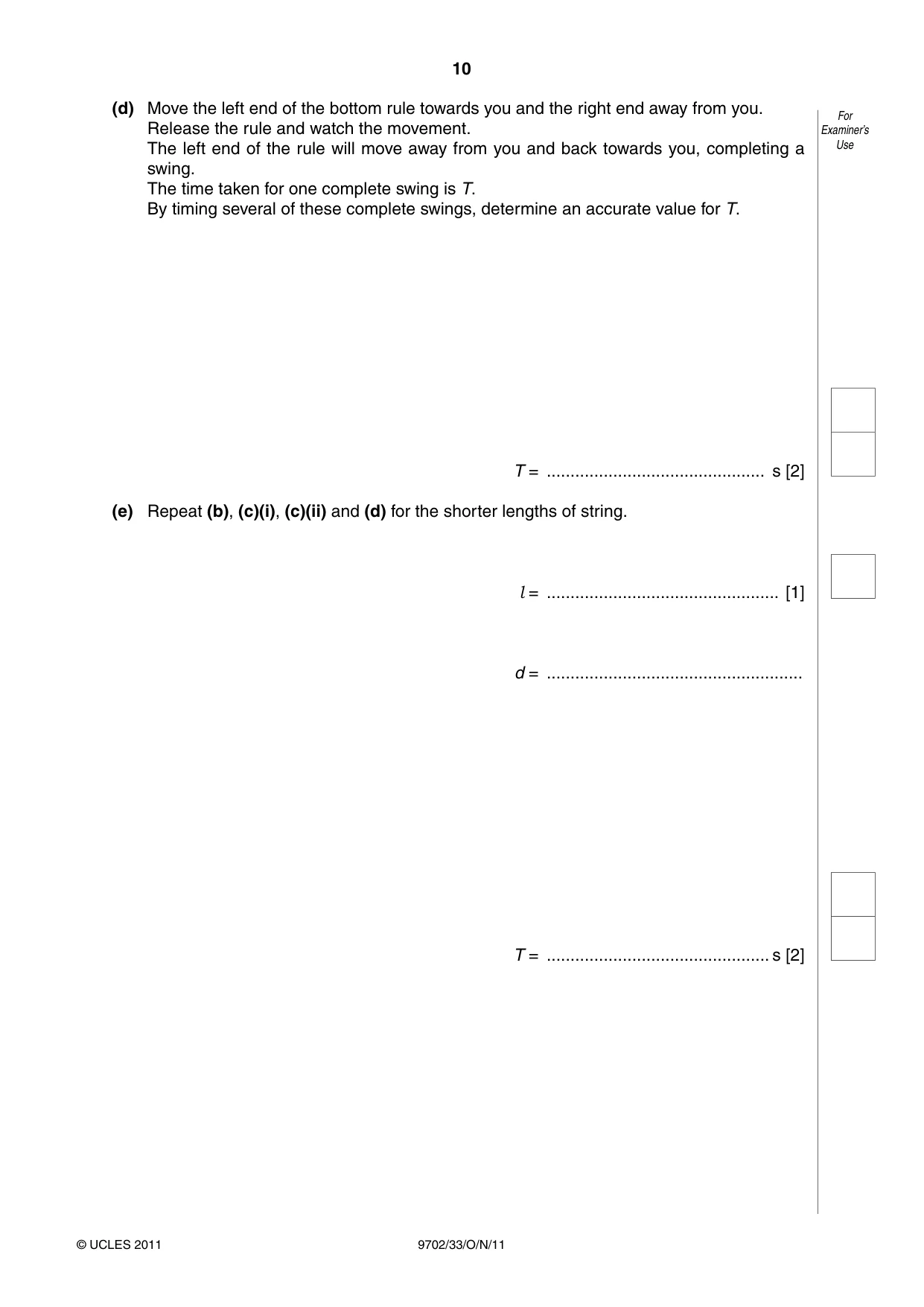 Cambridge A Level Physics 9702 2011 Oct/Nov Paper 3 · Variant 3 question paper, page 10 of 12