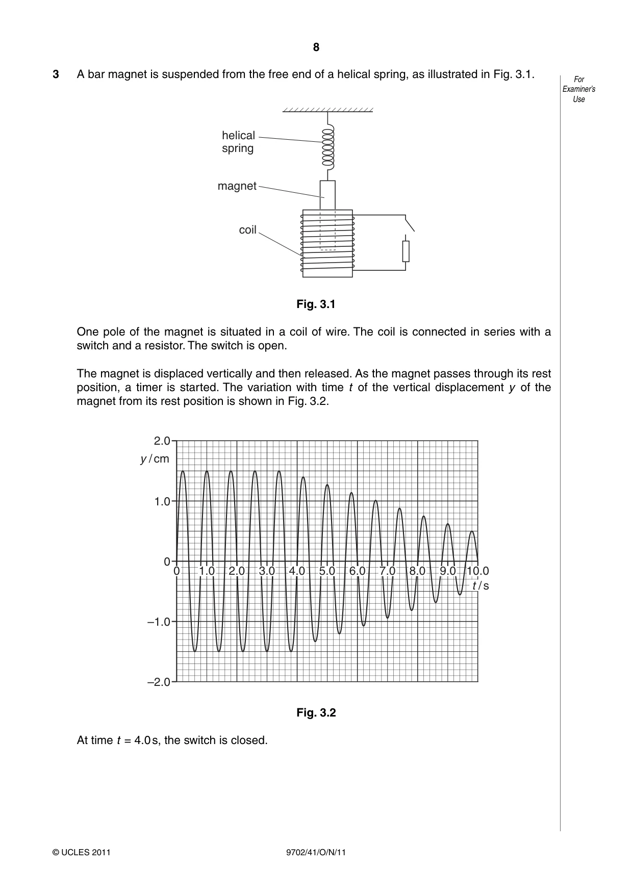 Cambridge A Level Physics 9702 2011 Oct/Nov Paper 4 · Variant 1 question paper, page 8 of 24