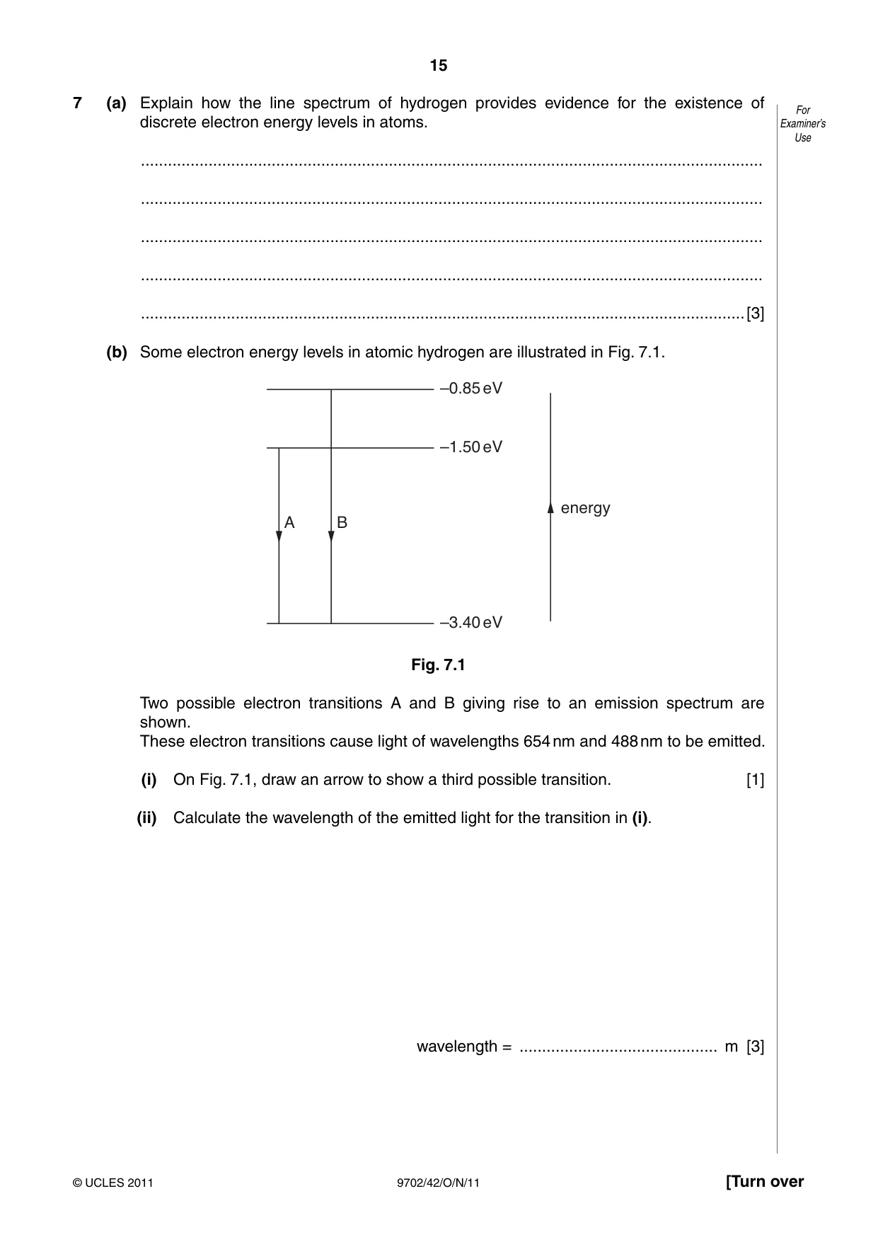 Cambridge A Level Physics 9702 2011 Oct/Nov Paper 4 · Variant 2 question paper, page 15 of 24