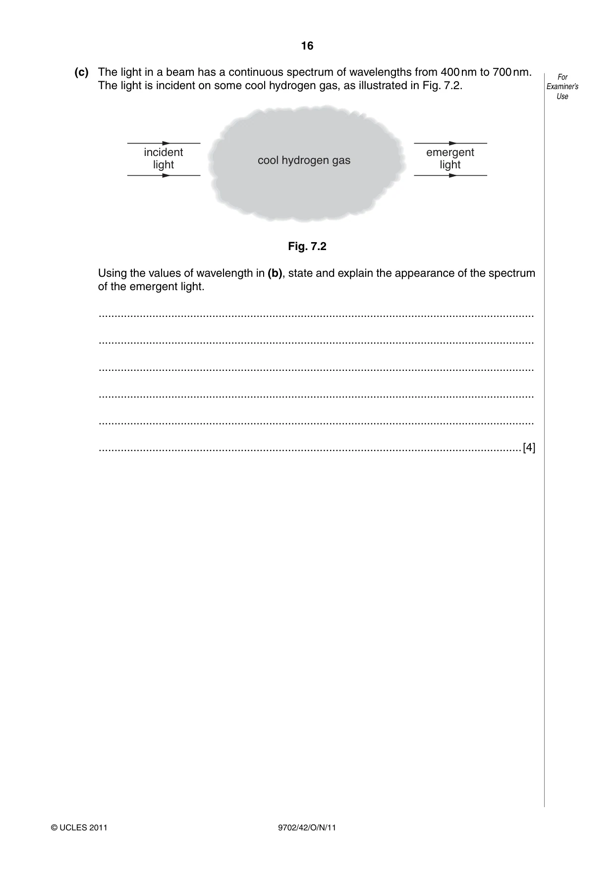 Cambridge A Level Physics 9702 2011 Oct/Nov Paper 4 · Variant 2 question paper, page 16 of 24
